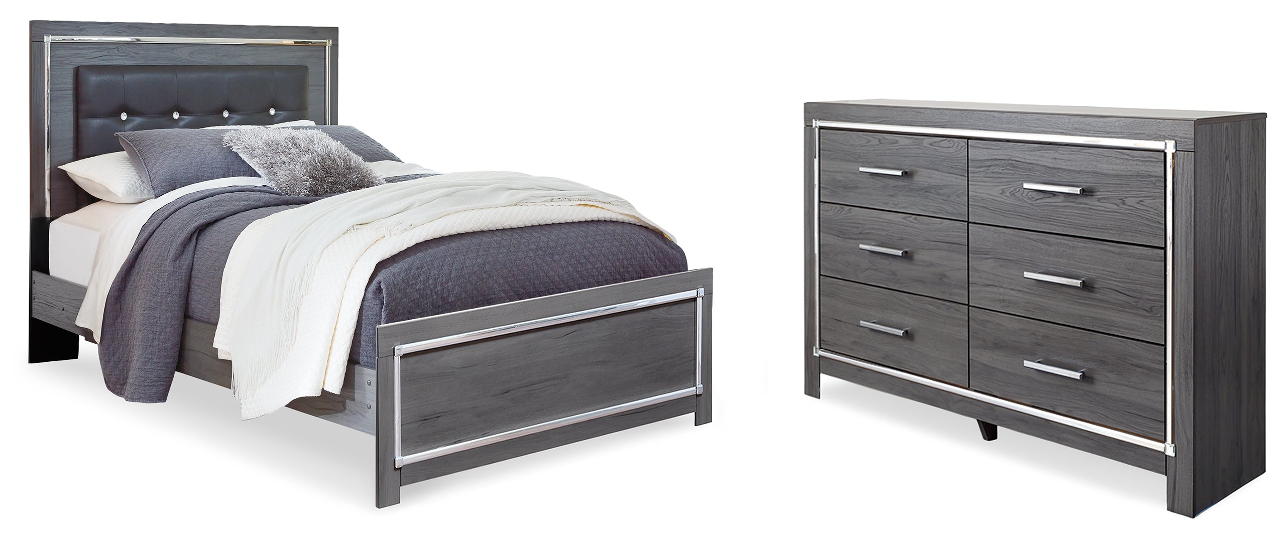 Lodanna Grey Panel Bedroom Set