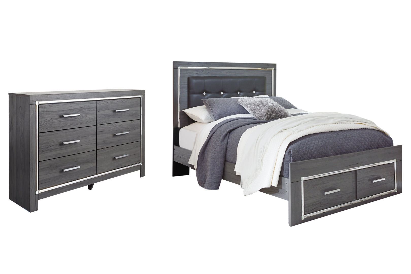 Lodanna Grey Panel Bedroom Set