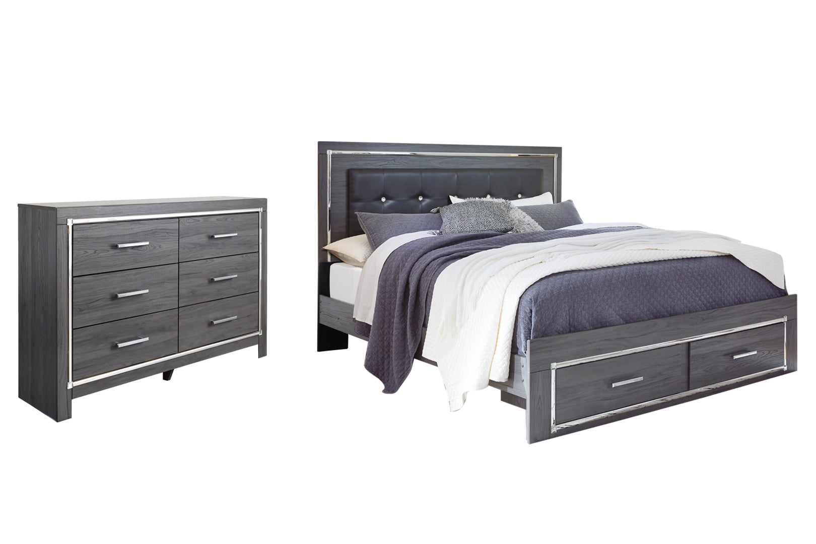 Lodanna Grey Panel Bedroom Set