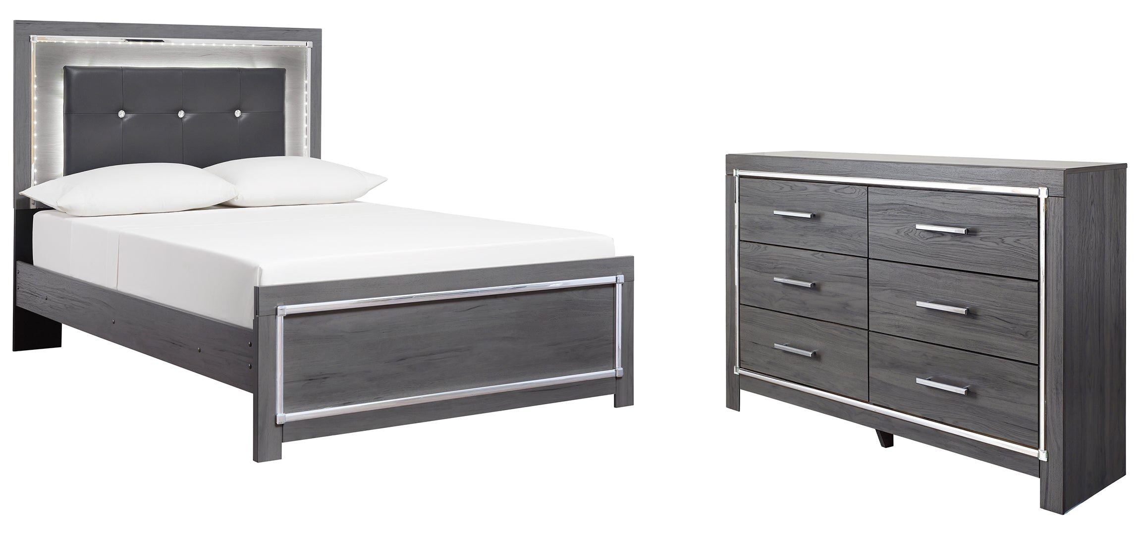 Lodanna Grey Panel Bedroom Set