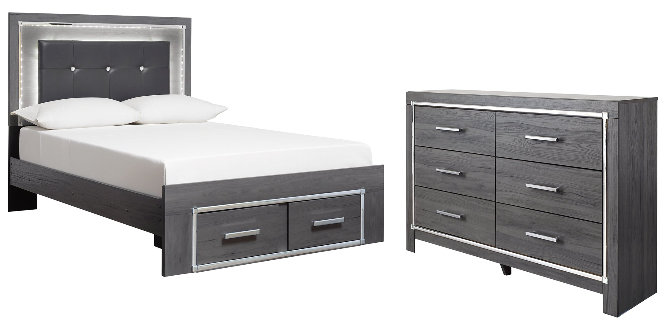 Lodanna Grey Panel Bedroom Set