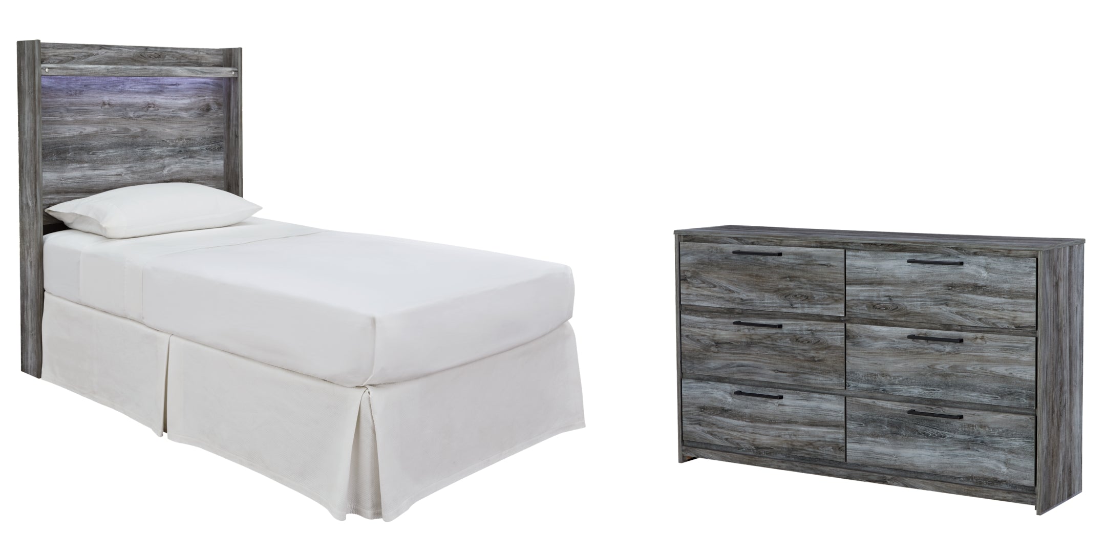 Baystorm Grey Panel Bedroom Set