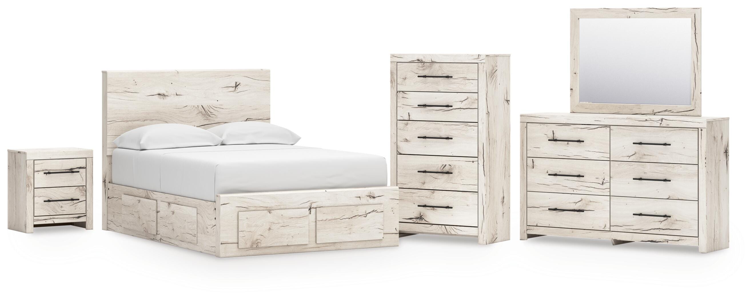 Lawroy Panel Storage Bed Bedroom Set