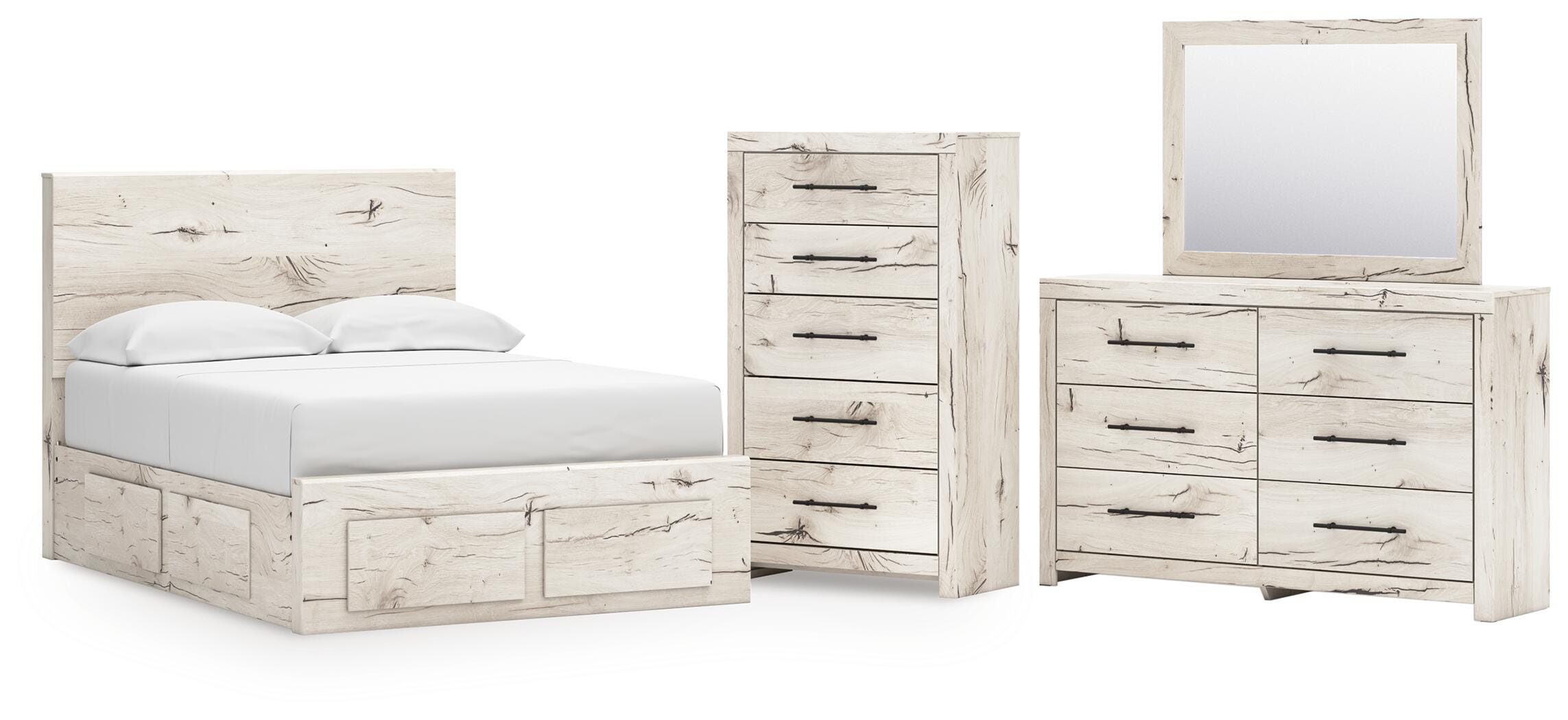 Lawroy Panel Storage Bed Bedroom Set