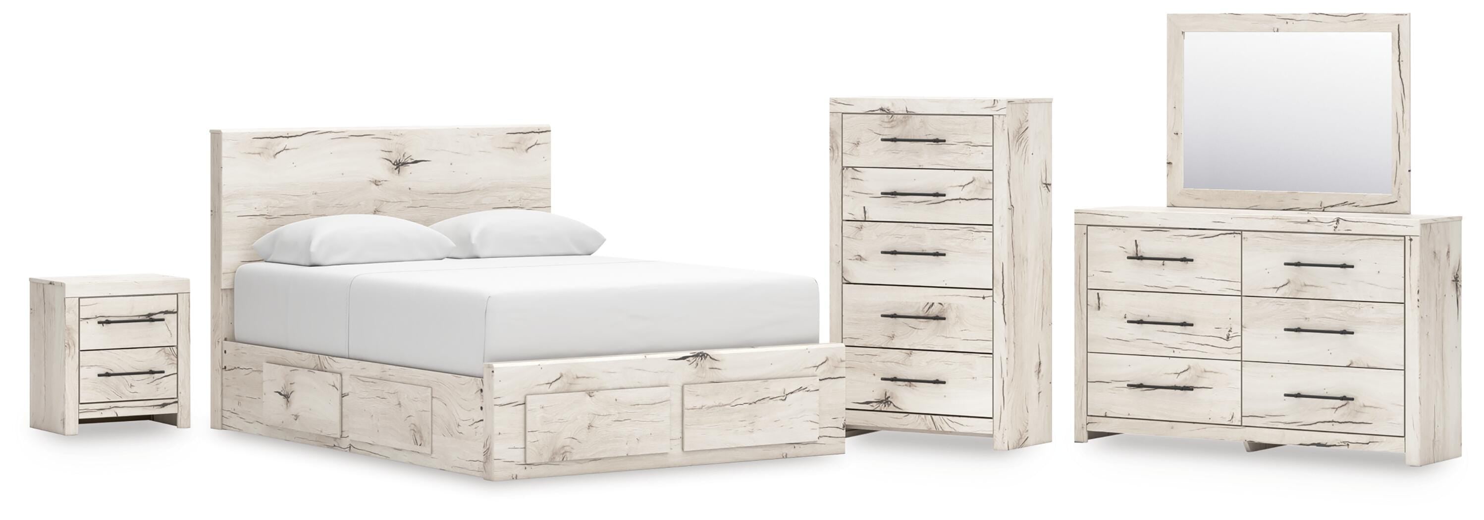 Lawroy Panel Storage Bed Bedroom Set