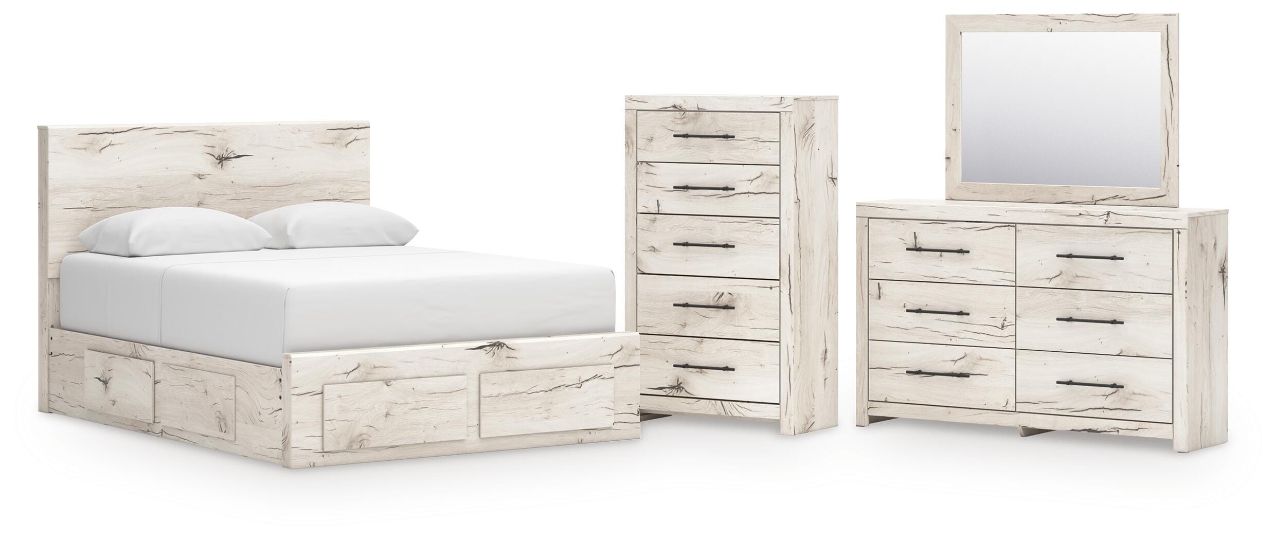 Lawroy Panel Storage Bed Bedroom Set
