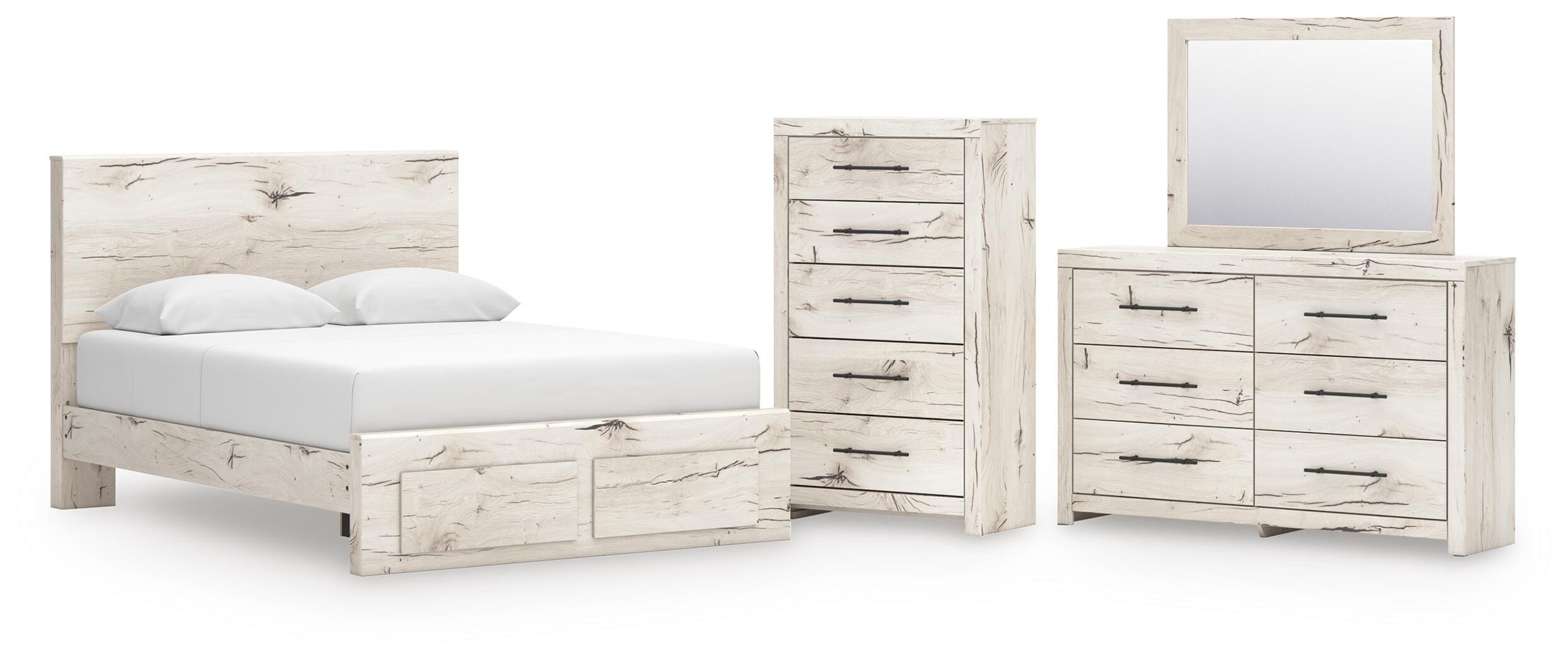 Lawroy Panel Storage Bed Bedroom Set