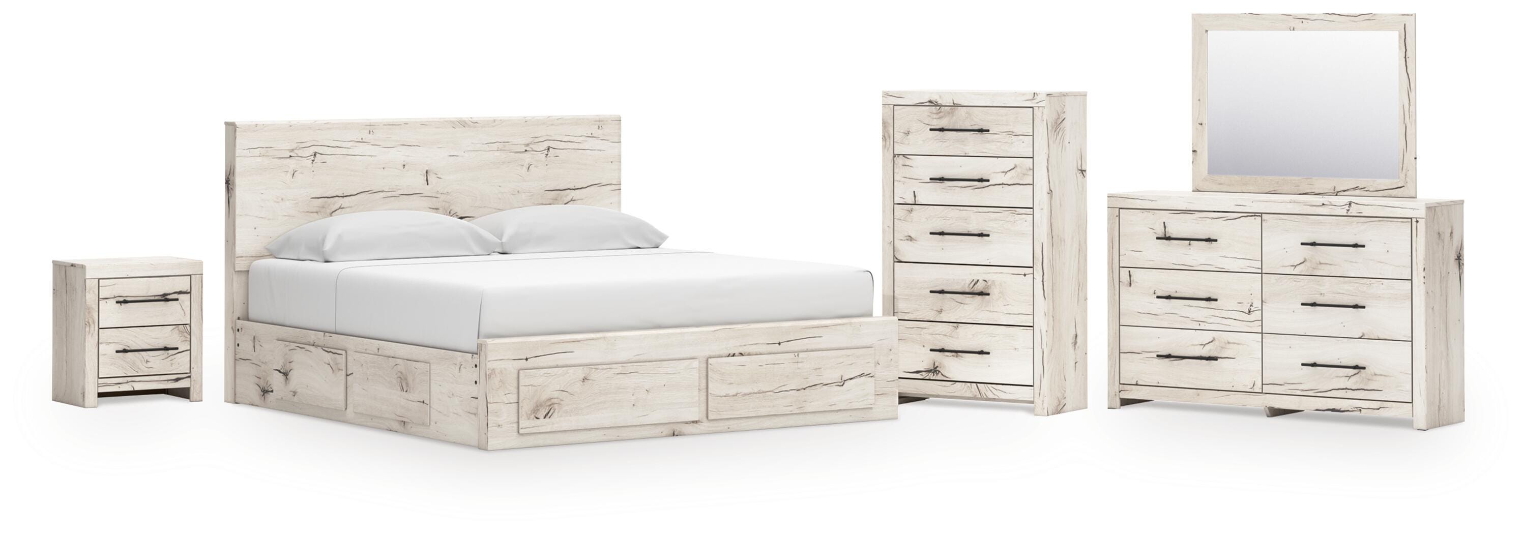 Lawroy Panel Storage Bed Bedroom Set