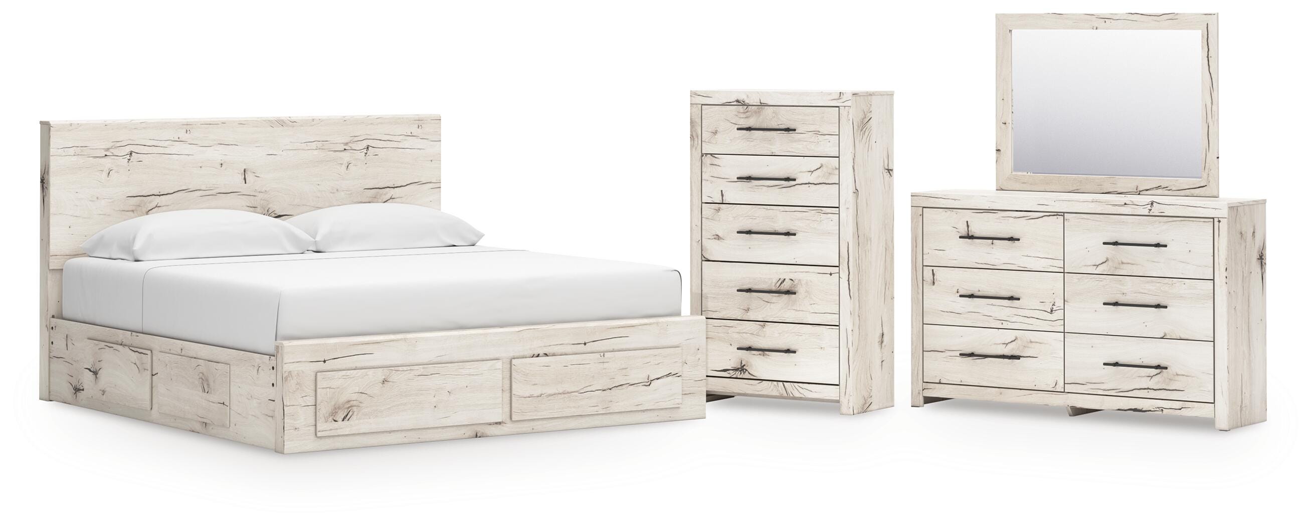 Lawroy Panel Storage Bed Bedroom Set