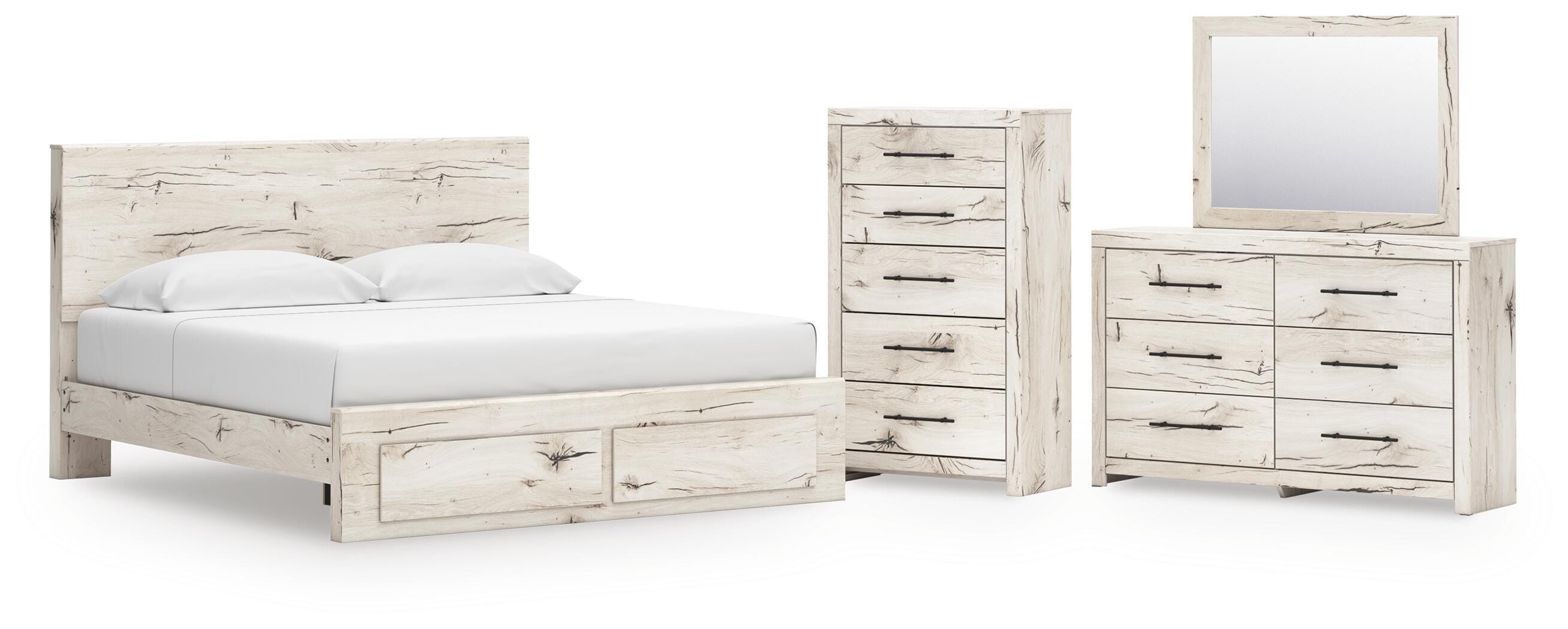 Lawroy Panel Storage Bed Bedroom Set