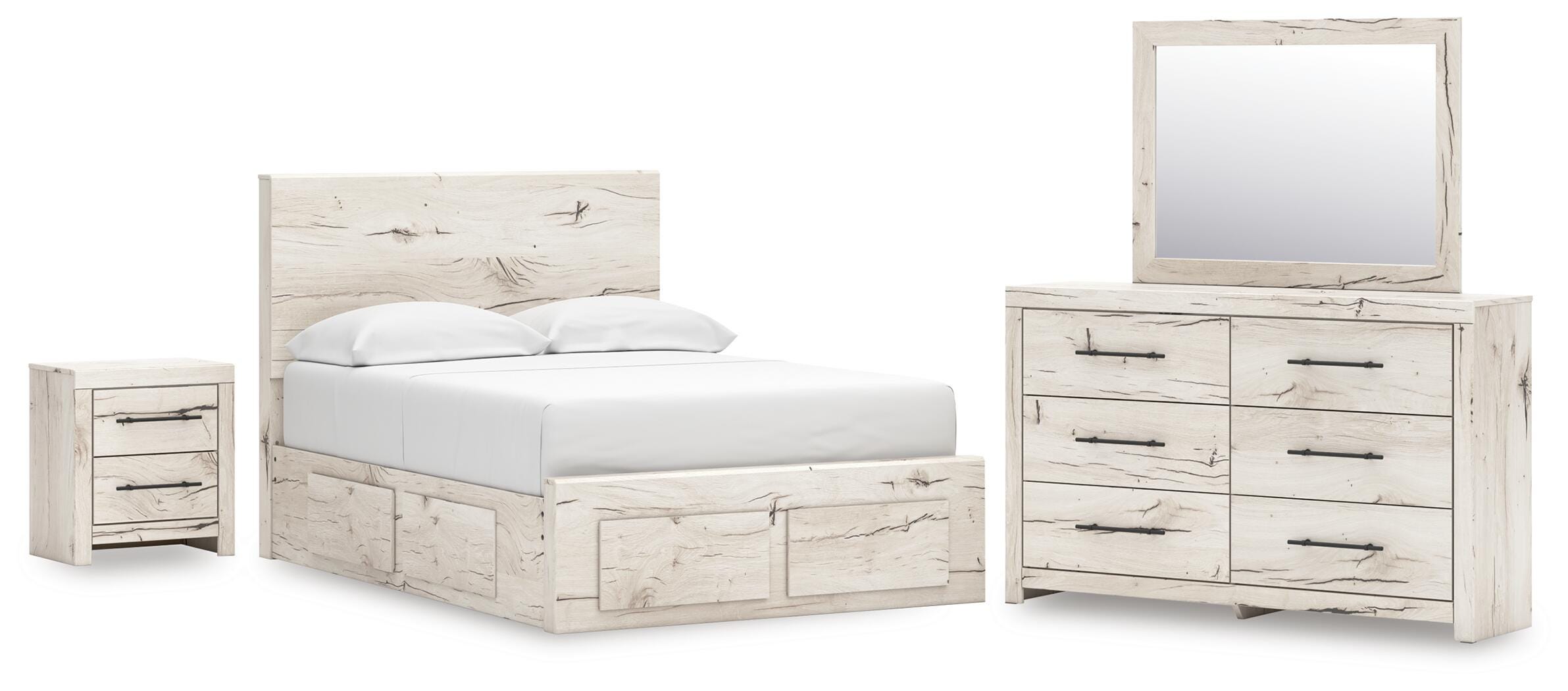 Lawroy Panel Storage Bed Bedroom Set