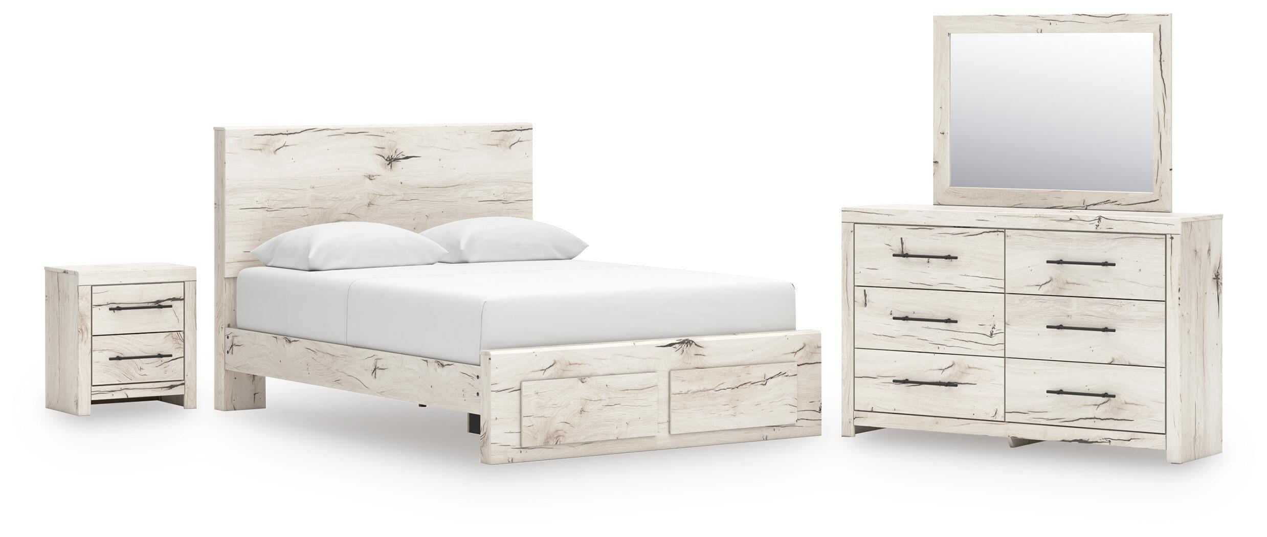 Lawroy Panel Storage Bed Bedroom Set
