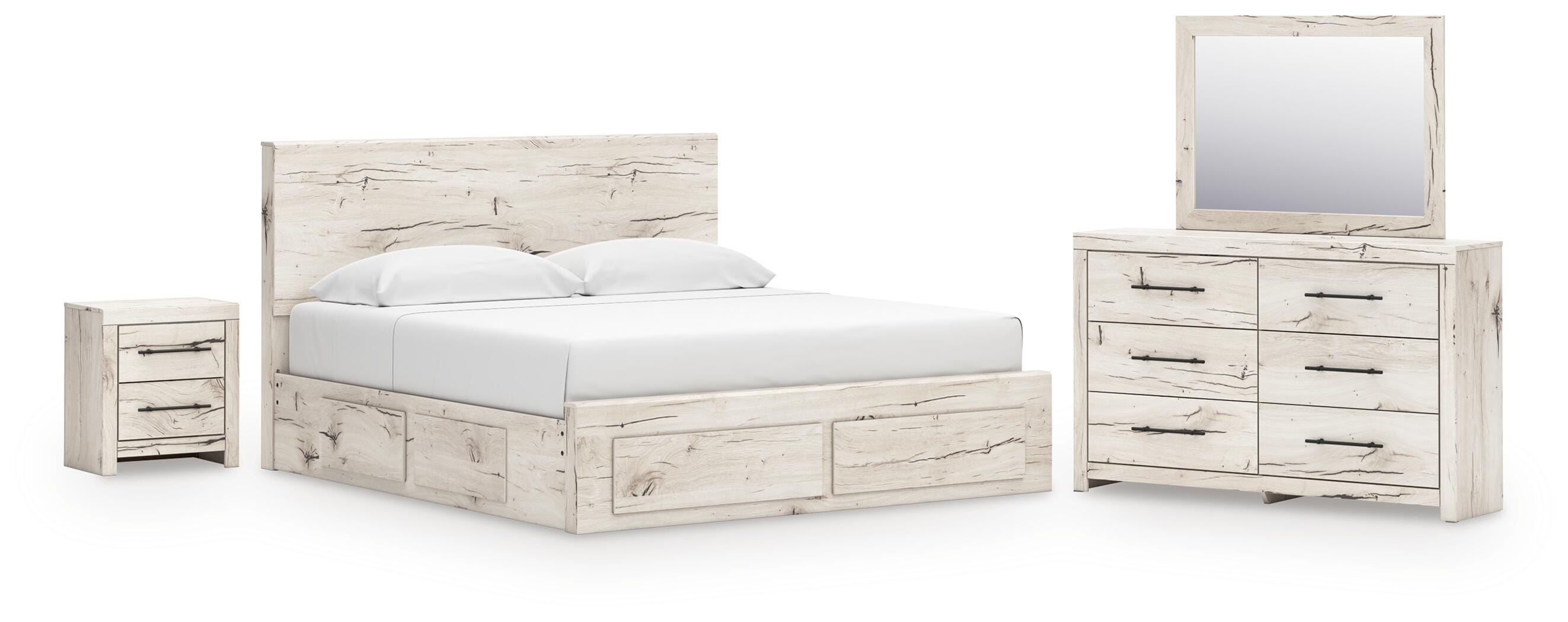 Lawroy Panel Storage Bed Bedroom Set