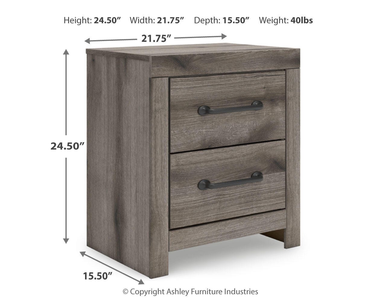 Graystorm Panel Bed Bedroom Set