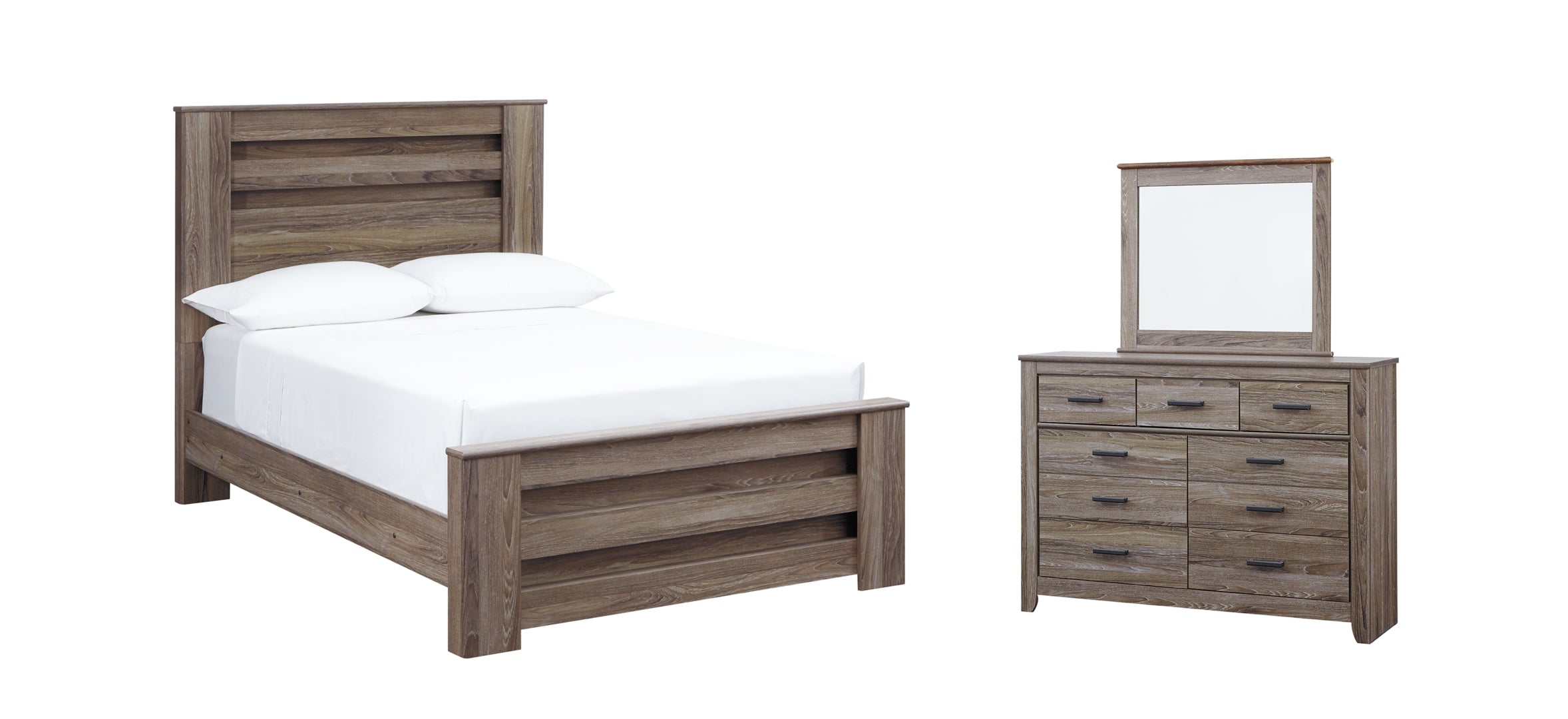 Zelen Brown Panel Bedroom Set