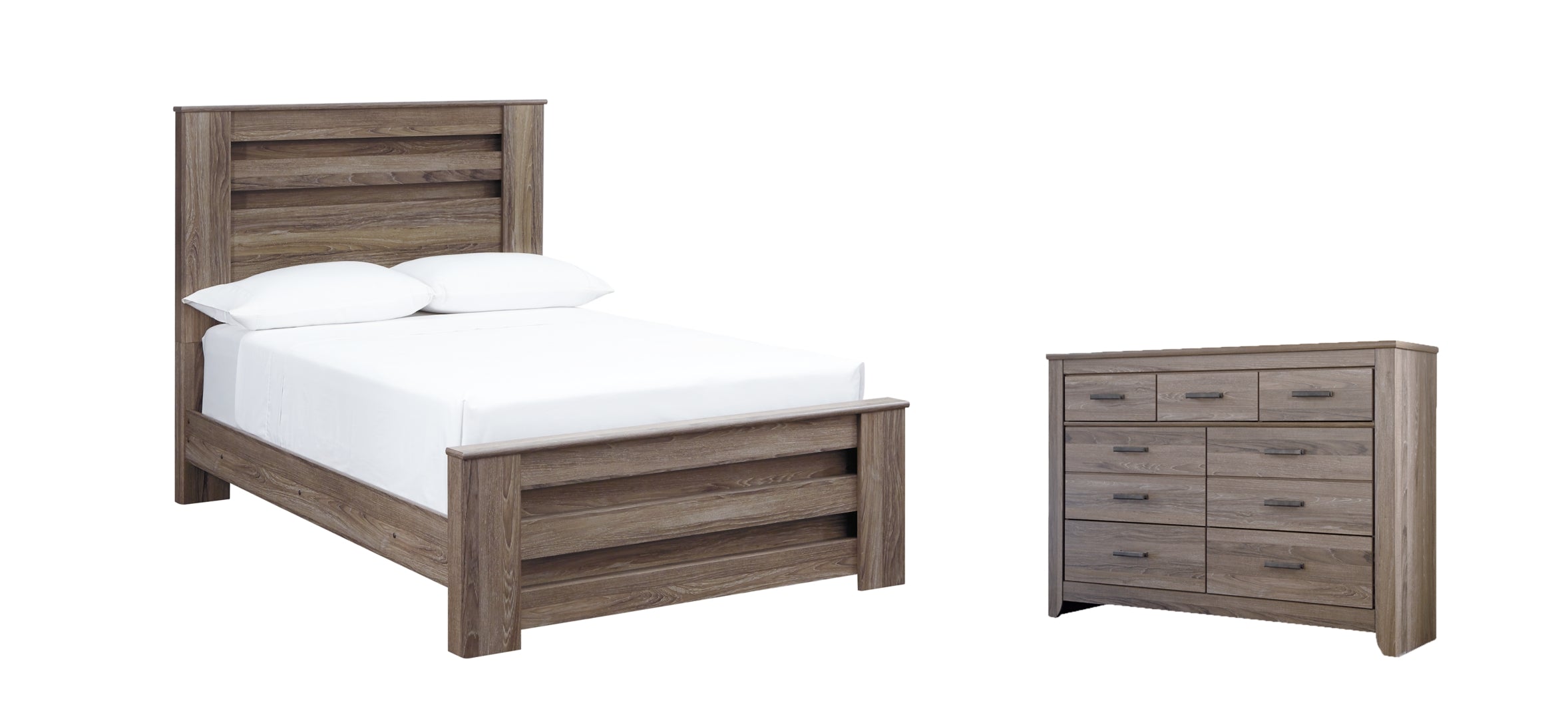 Zelen Brown Panel Bedroom Set