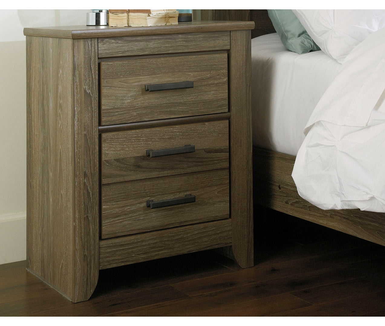 Zelen Two Drawer Night Stand