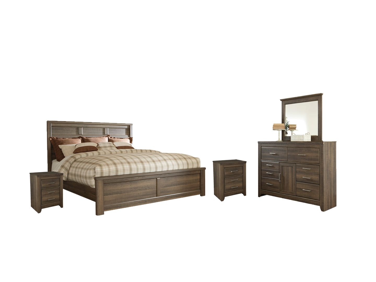 Juararo Brown Panel Headboard Bedroom Set