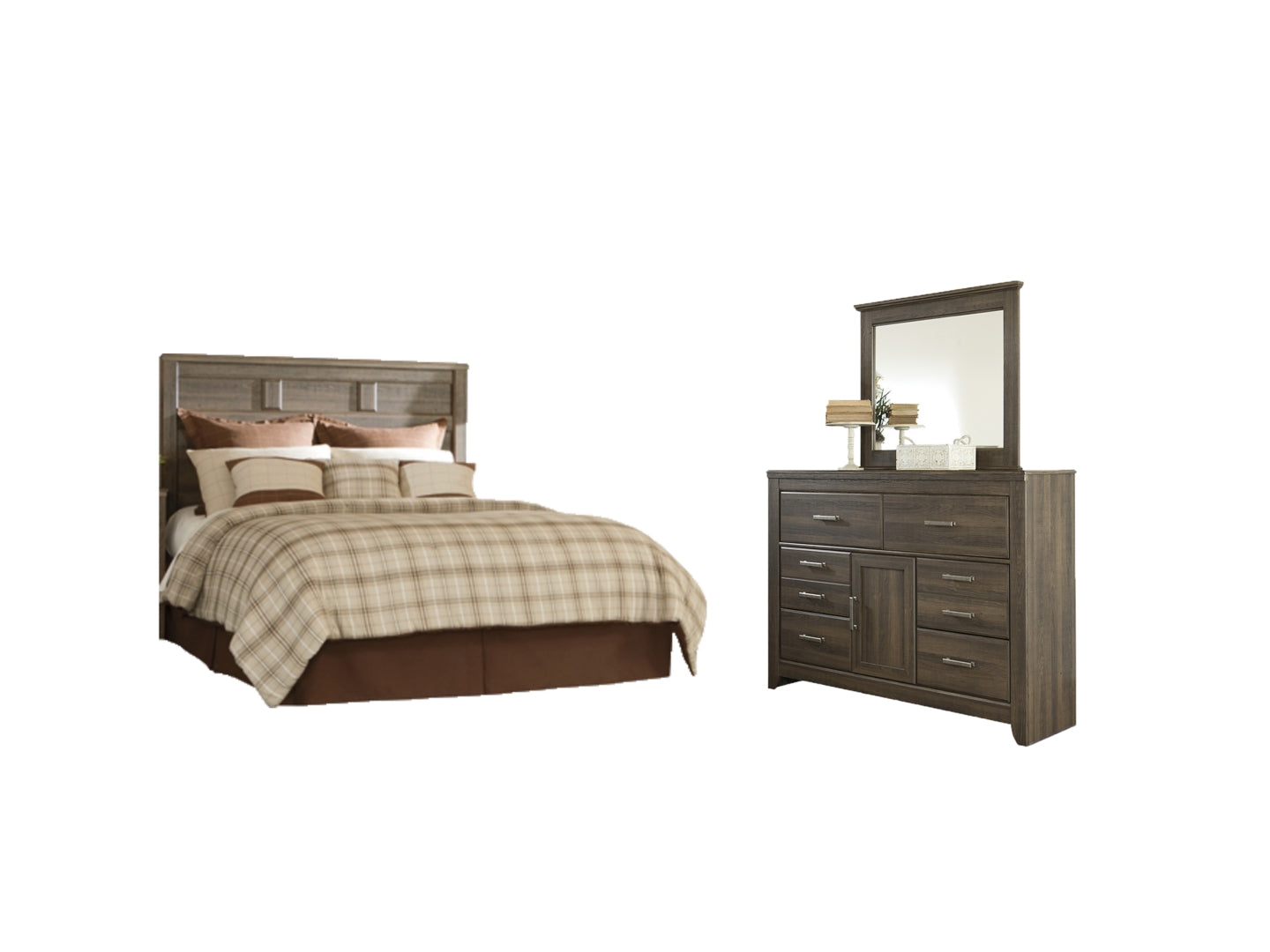 Juararo Brown Panel Headboard Bedroom Set