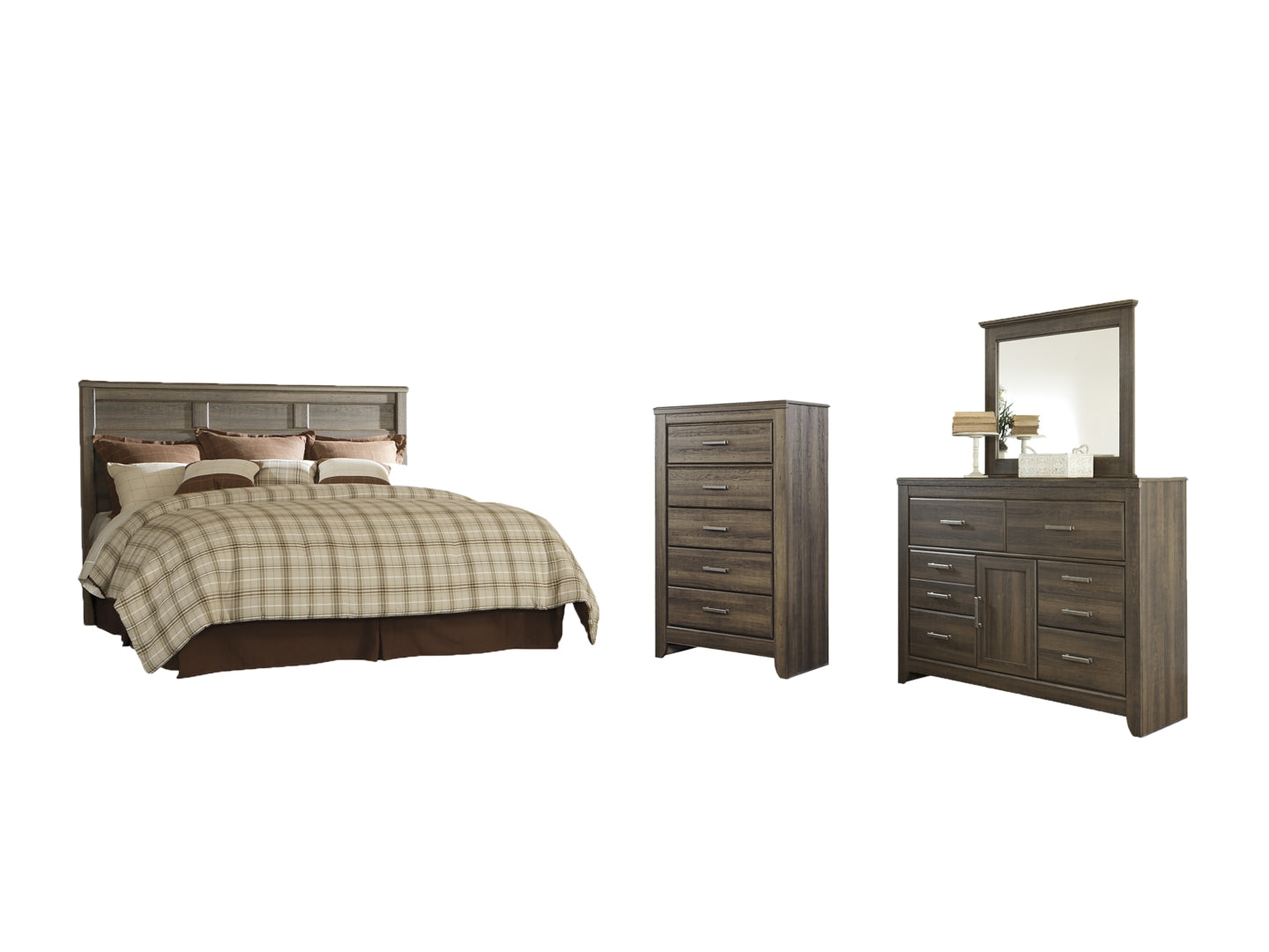 Juararo Brown Panel Headboard Bedroom Set