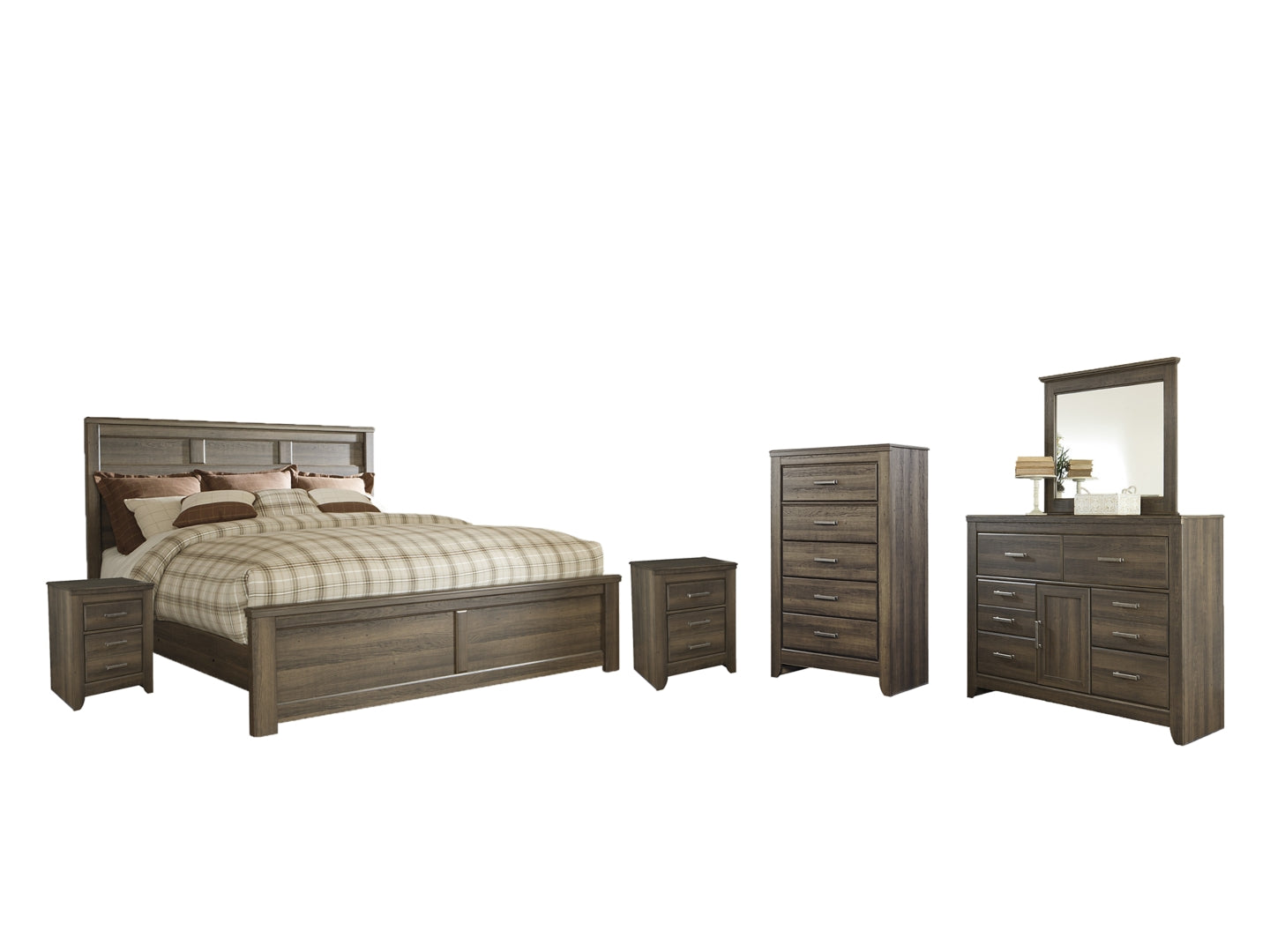 Juararo Brown Panel Bedroom Set