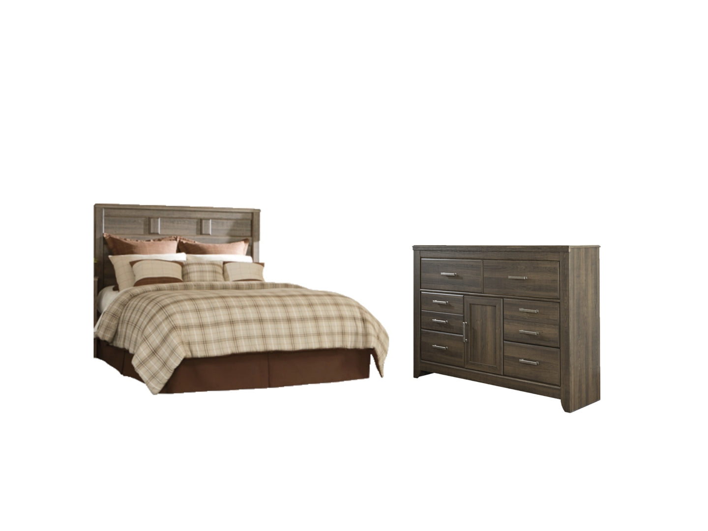 Juararo Brown Panel Headboard Bedroom Set