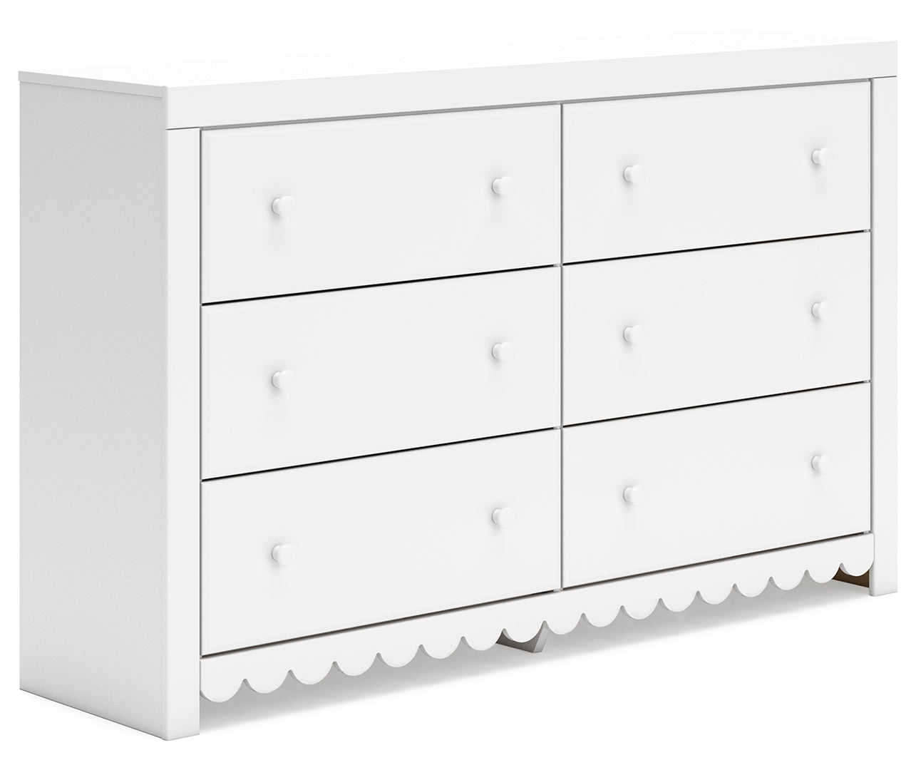 Mollviney White Panel Bedroom Set