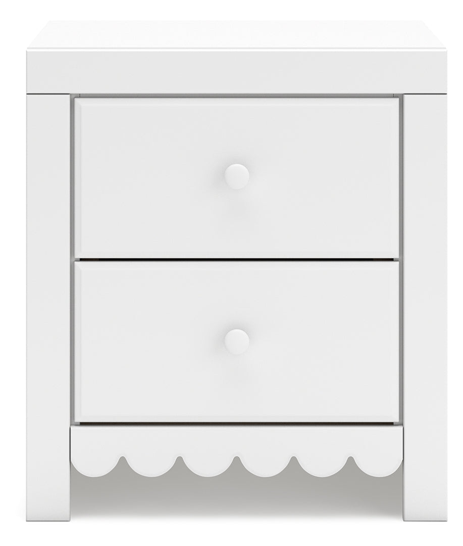 Mollviney Two Drawer Night Stand