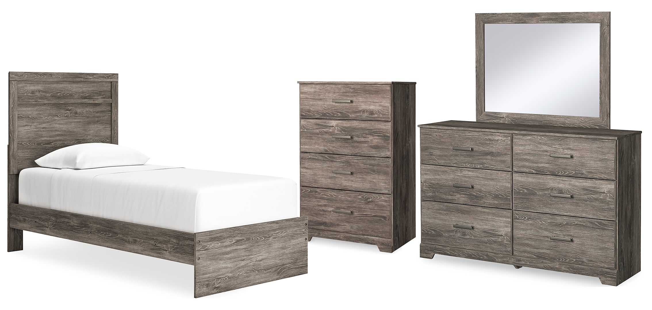 Ralinksi Grey Panel Bedroom Set