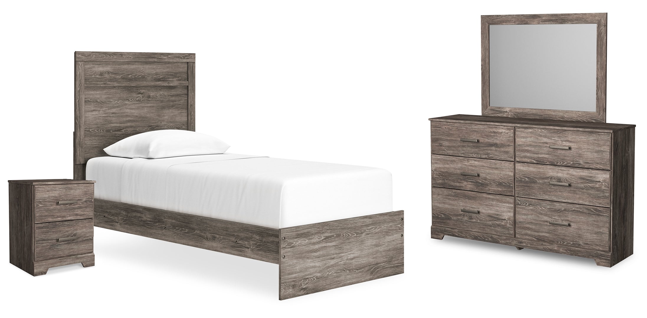 Ralinksi Grey Panel Bedroom Set