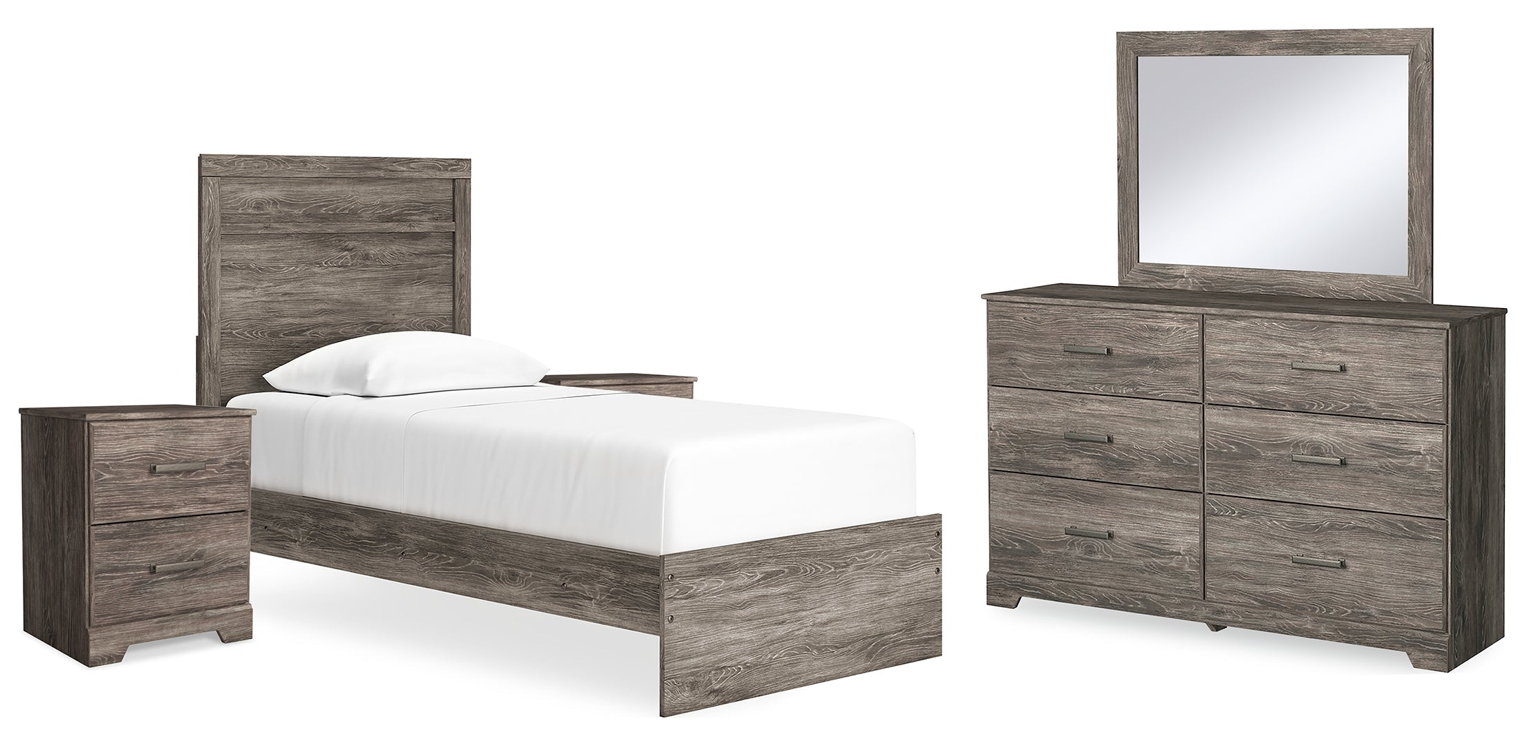 Ralinksi Grey Panel Bedroom Set