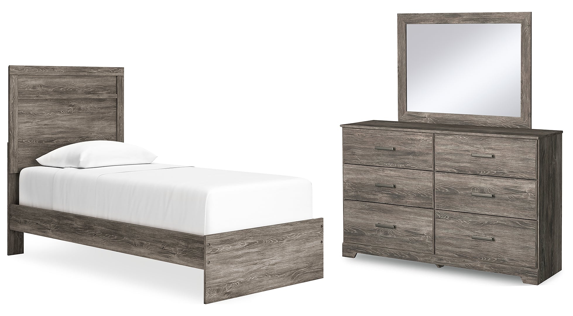 Ralinksi Grey Panel Bedroom Set