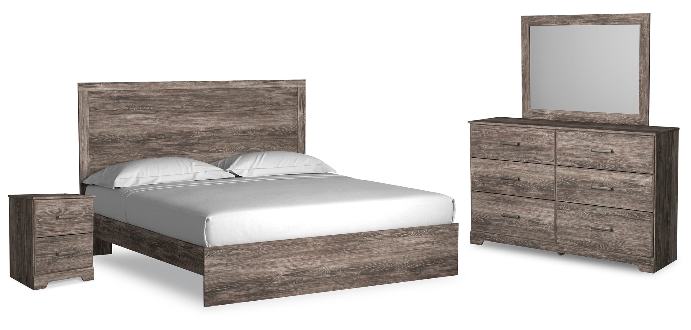 Ralinksi Grey Panel Bedroom Set