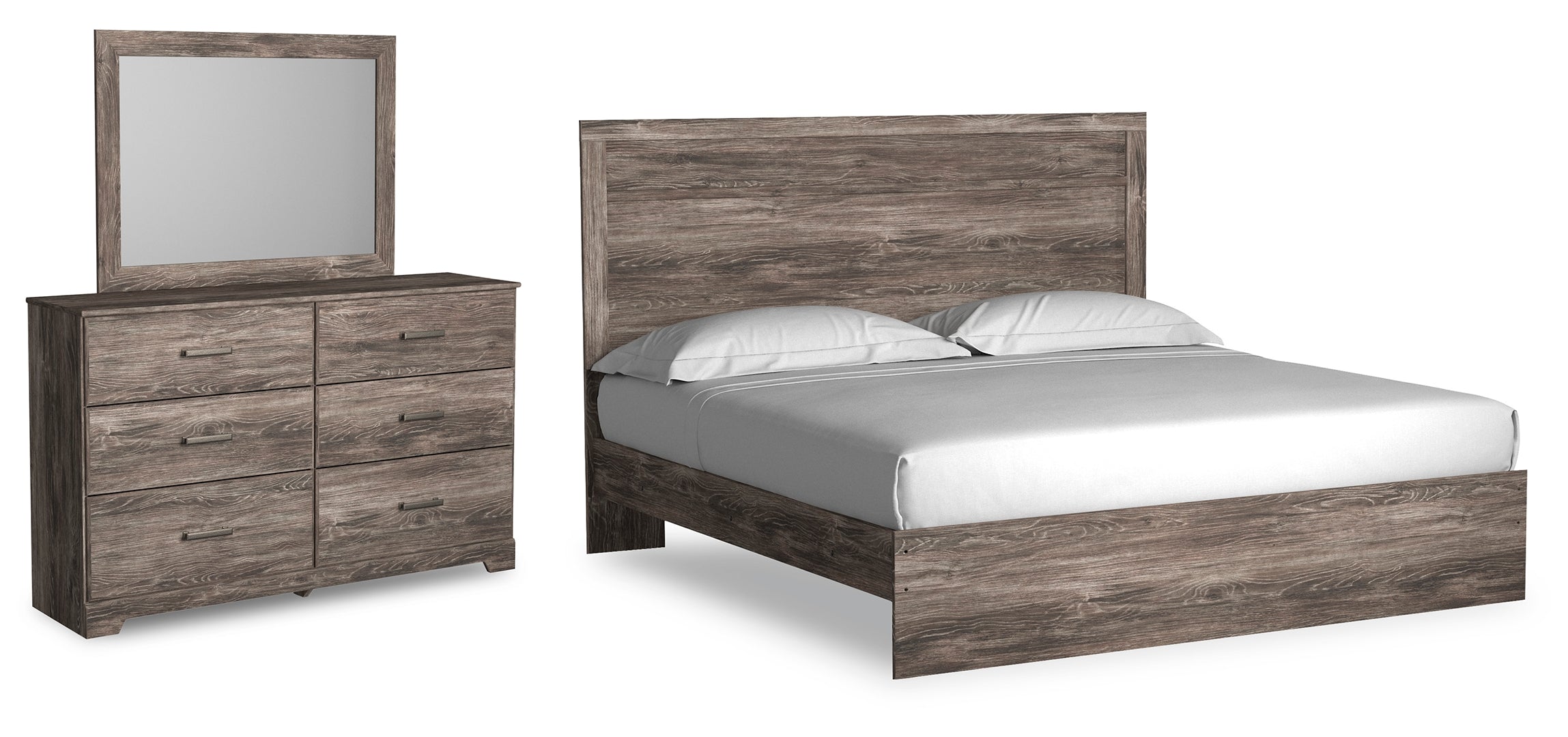 Ralinksi Grey Panel Bedroom Set