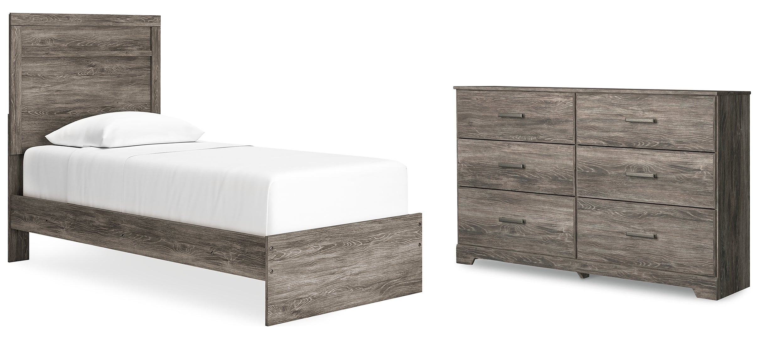 Ralinksi Grey Panel Bedroom Set