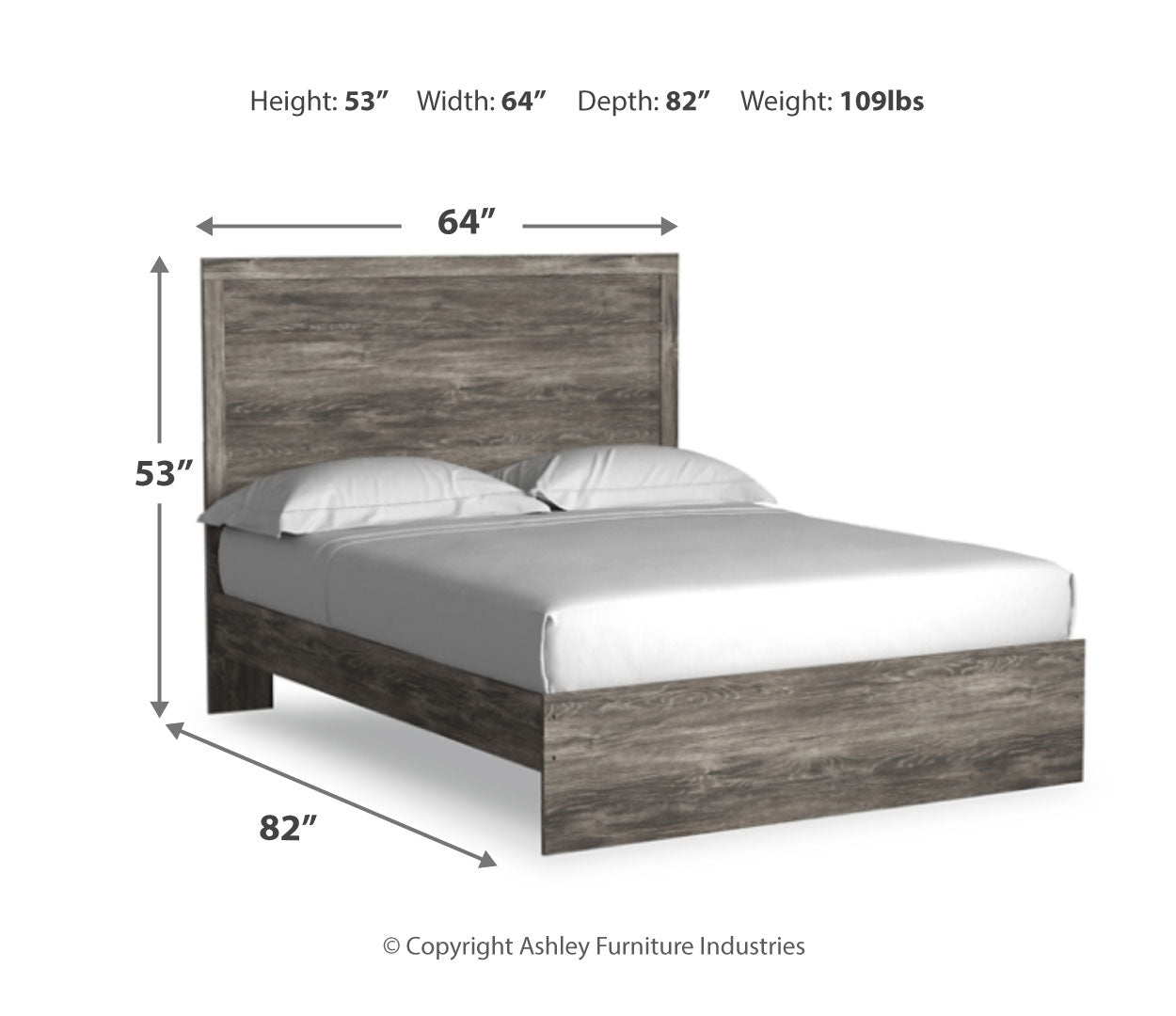 Ralinksi Grey Panel Bedroom Set