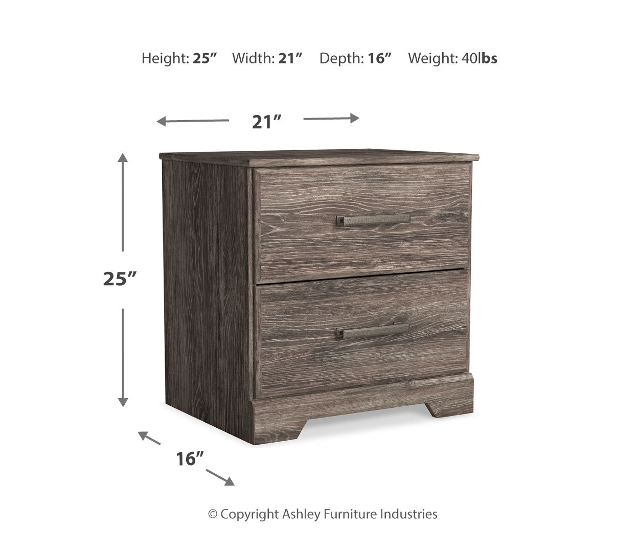 Ralinksi Grey Panel Bedroom Set