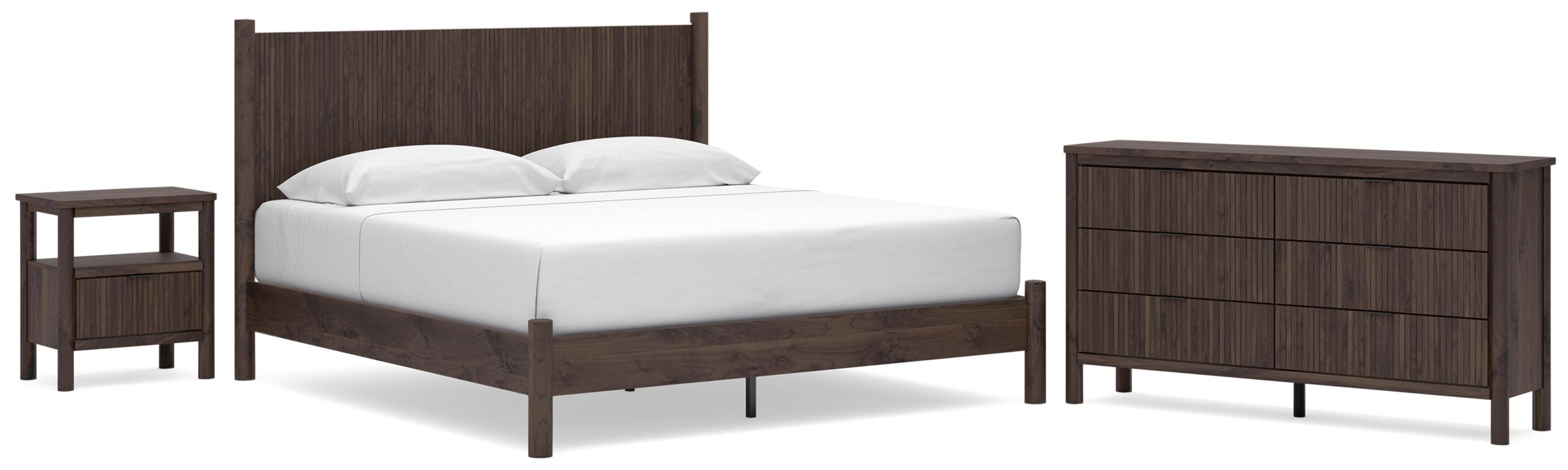 Pamytta Panel Platform Bed Bedroom Set
