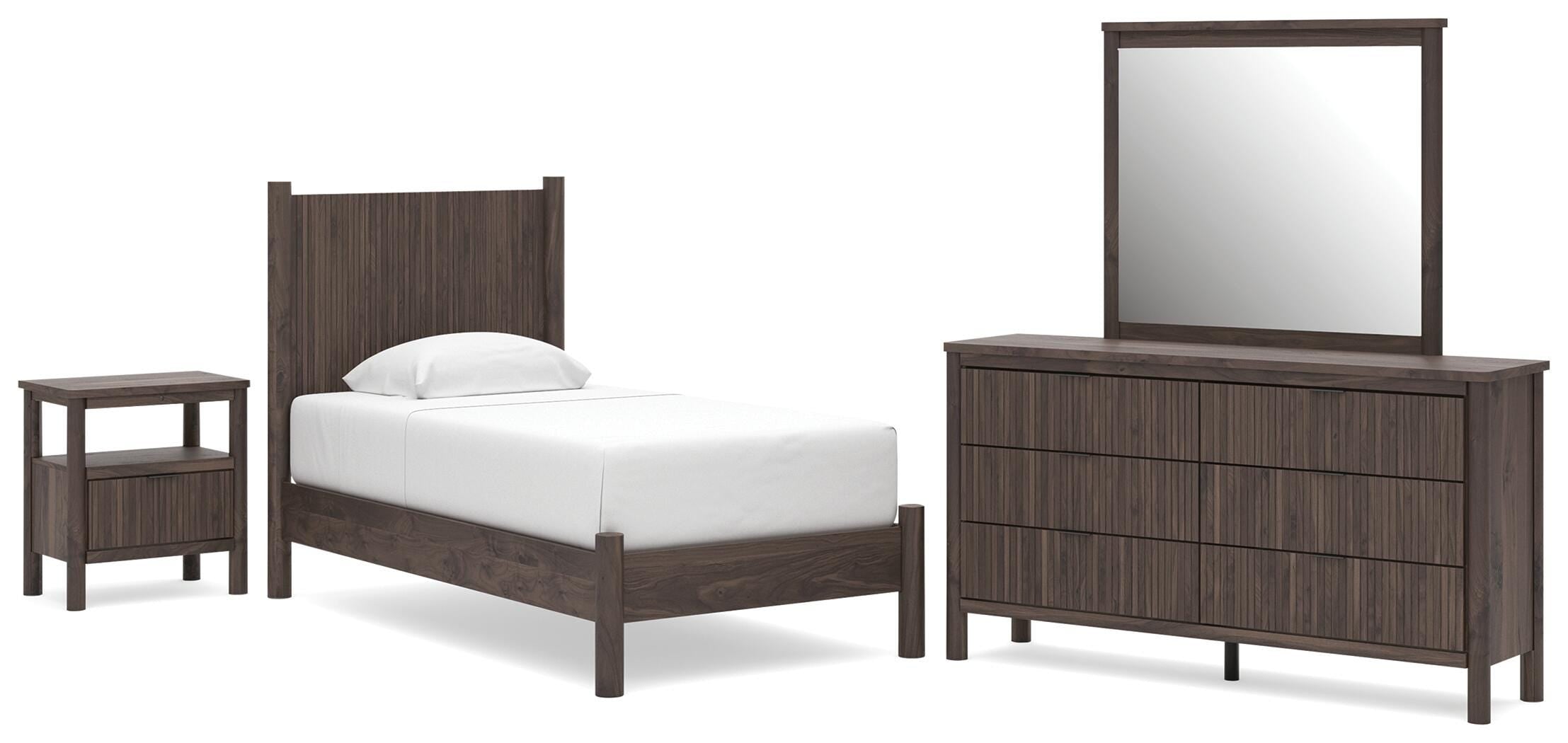 Pamytta Panel Platform Bed Bedroom Set