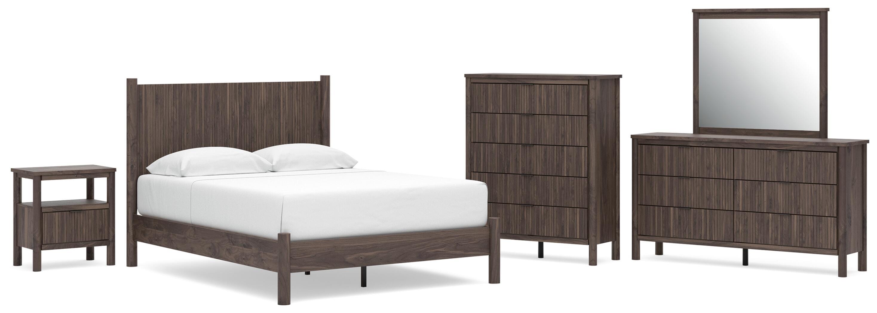 Pamytta Panel Platform Bed Bedroom Set