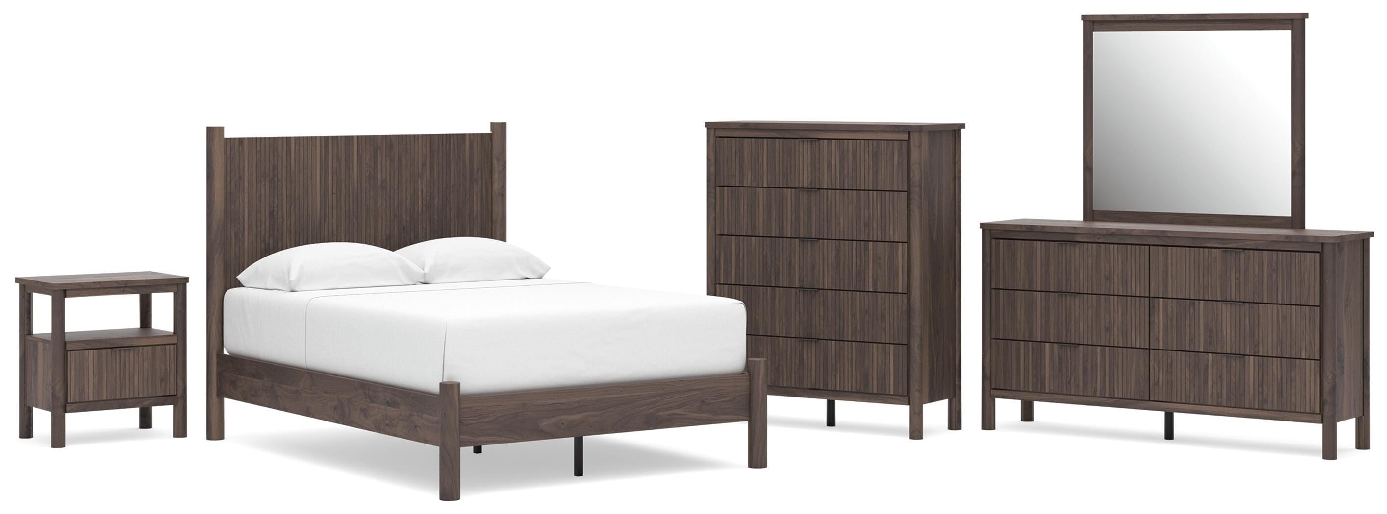 Pamytta Panel Platform Bed Bedroom Set