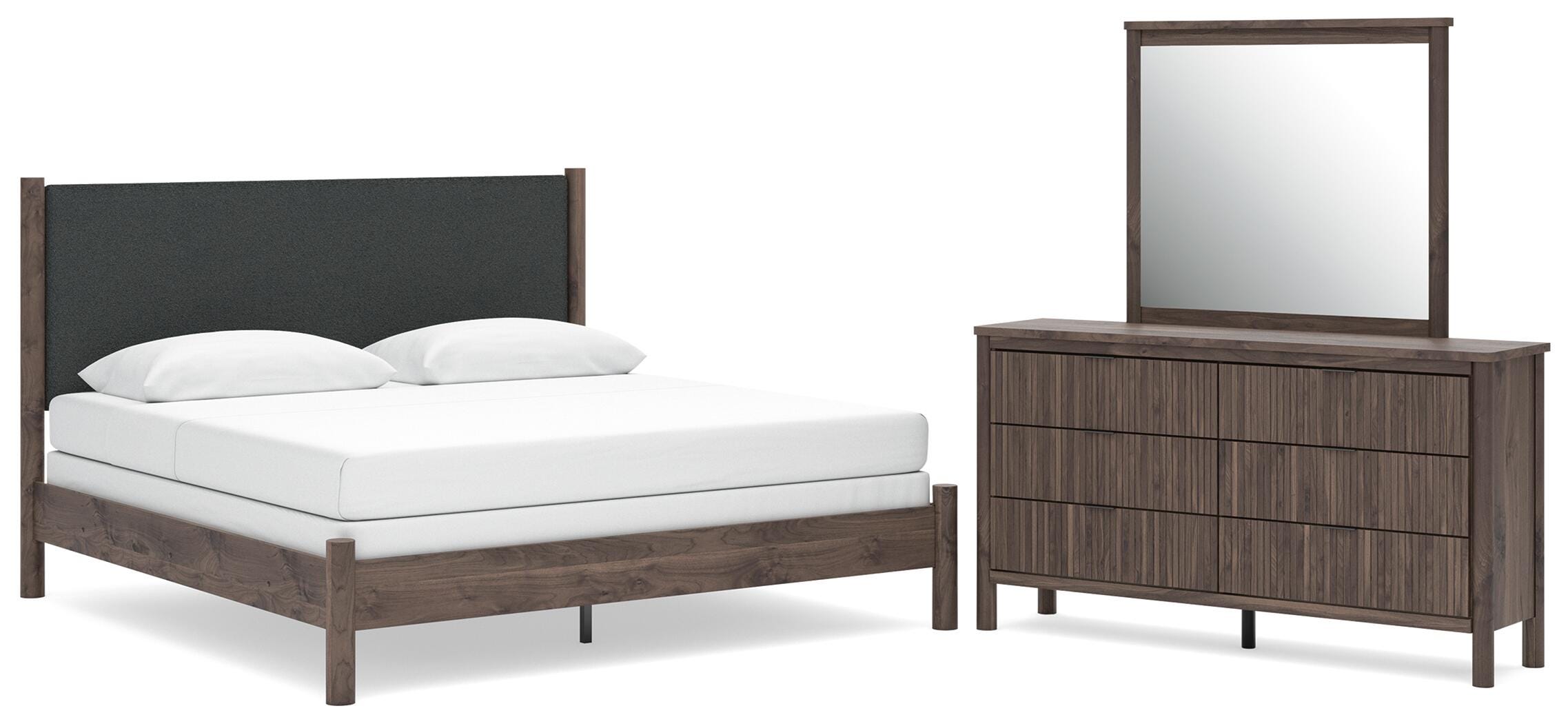 Pamytta Upholstered Panel Bed Bedroom Set