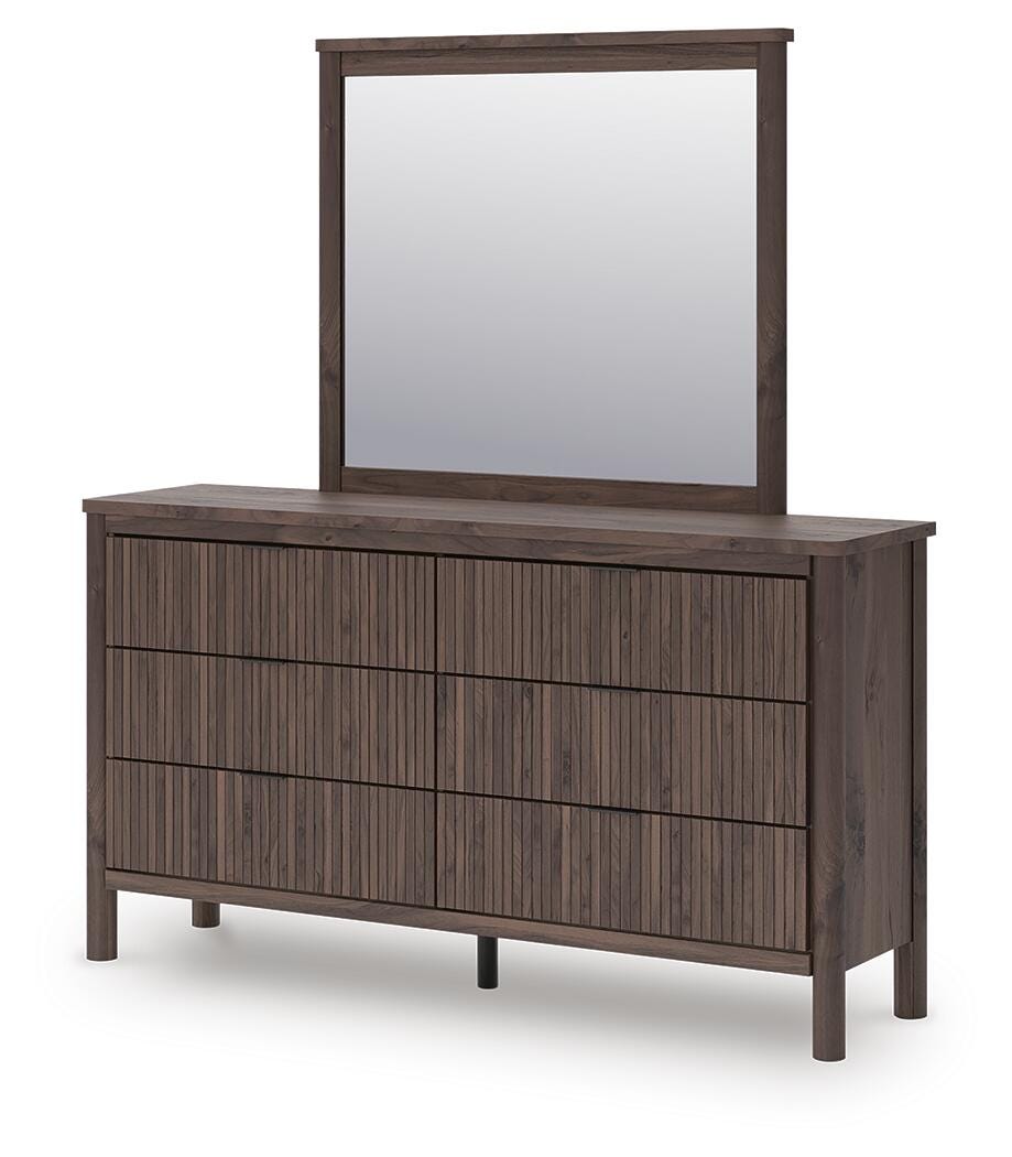Pamytta Upholstered Panel Platform Bed Bedroom Set