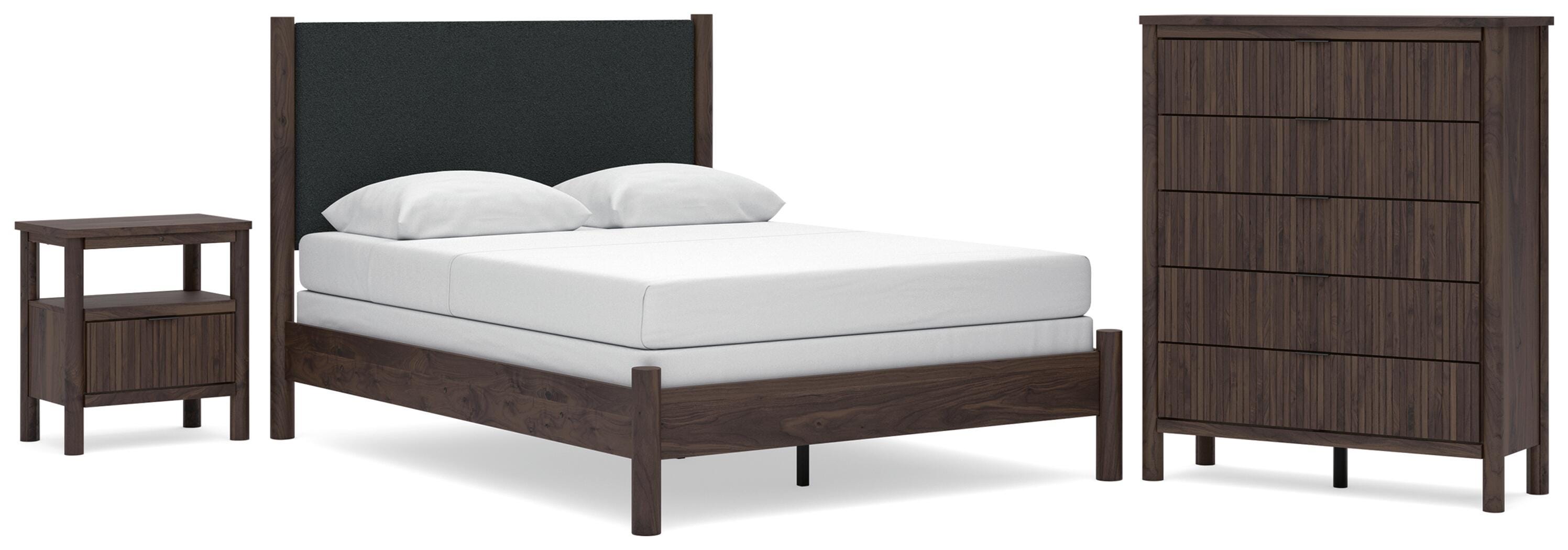 Pamytta Upholstered Panel Bed Bedroom Set