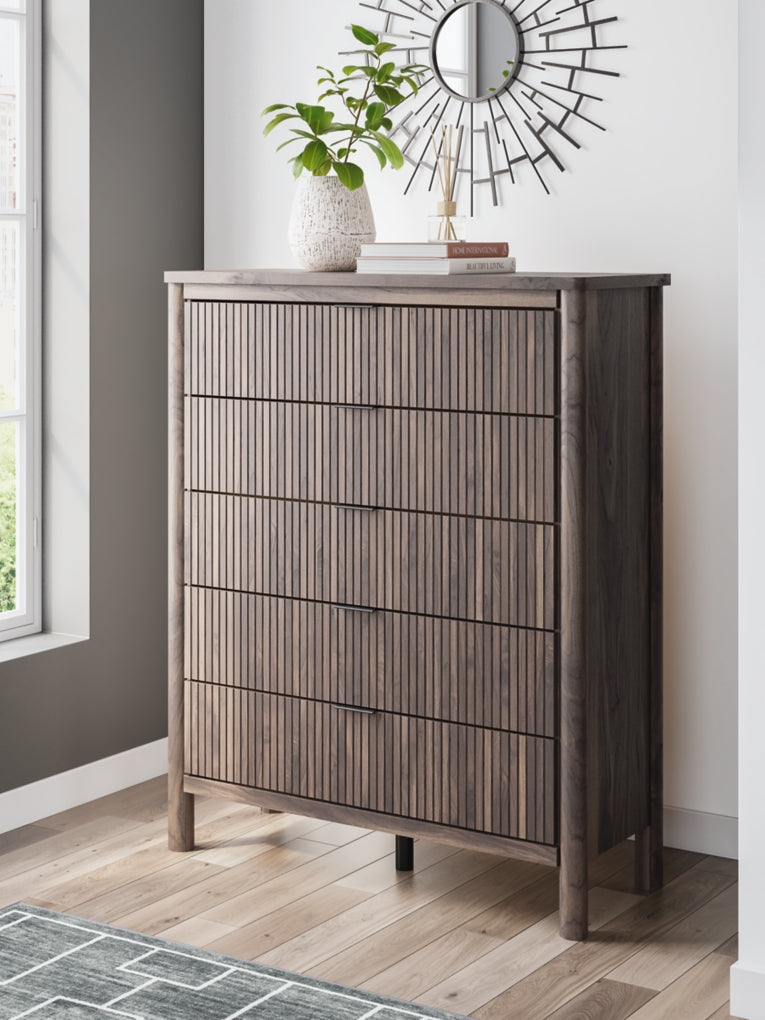 Cadmori Five Drawer Wide Chest