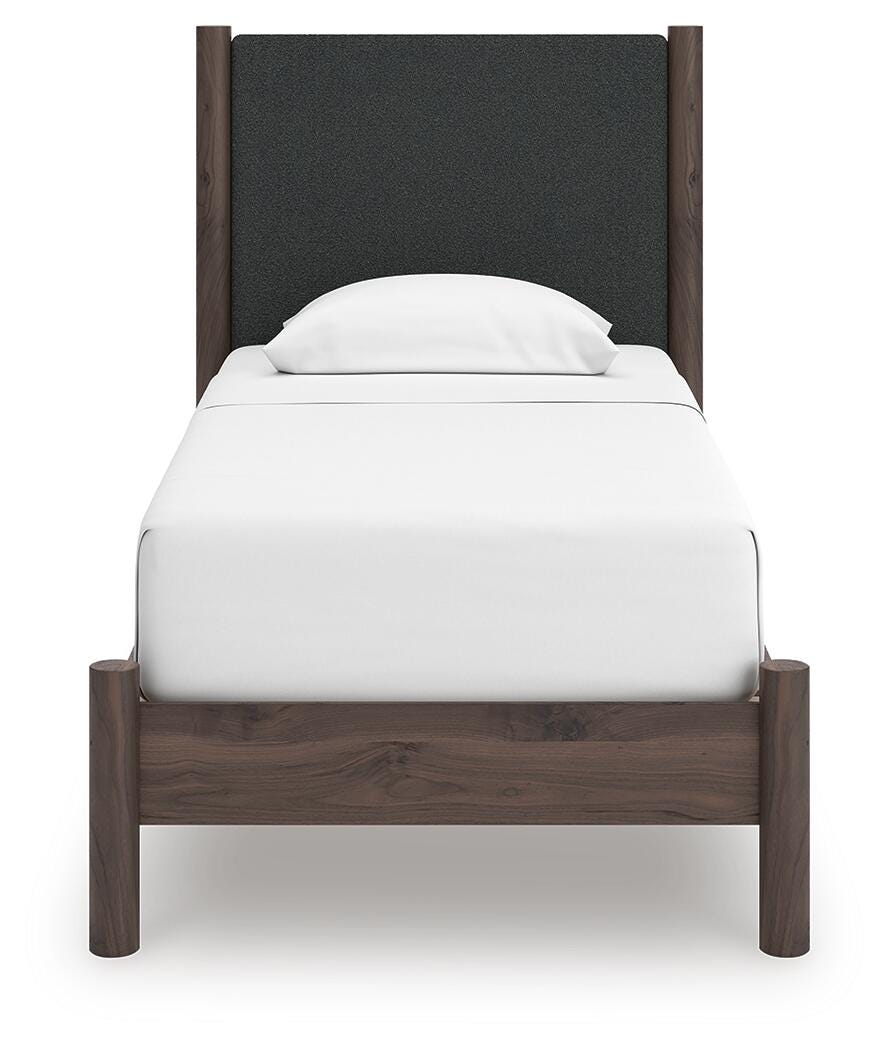 Pamytta Upholstered Panel Platform Bed Bedroom Set