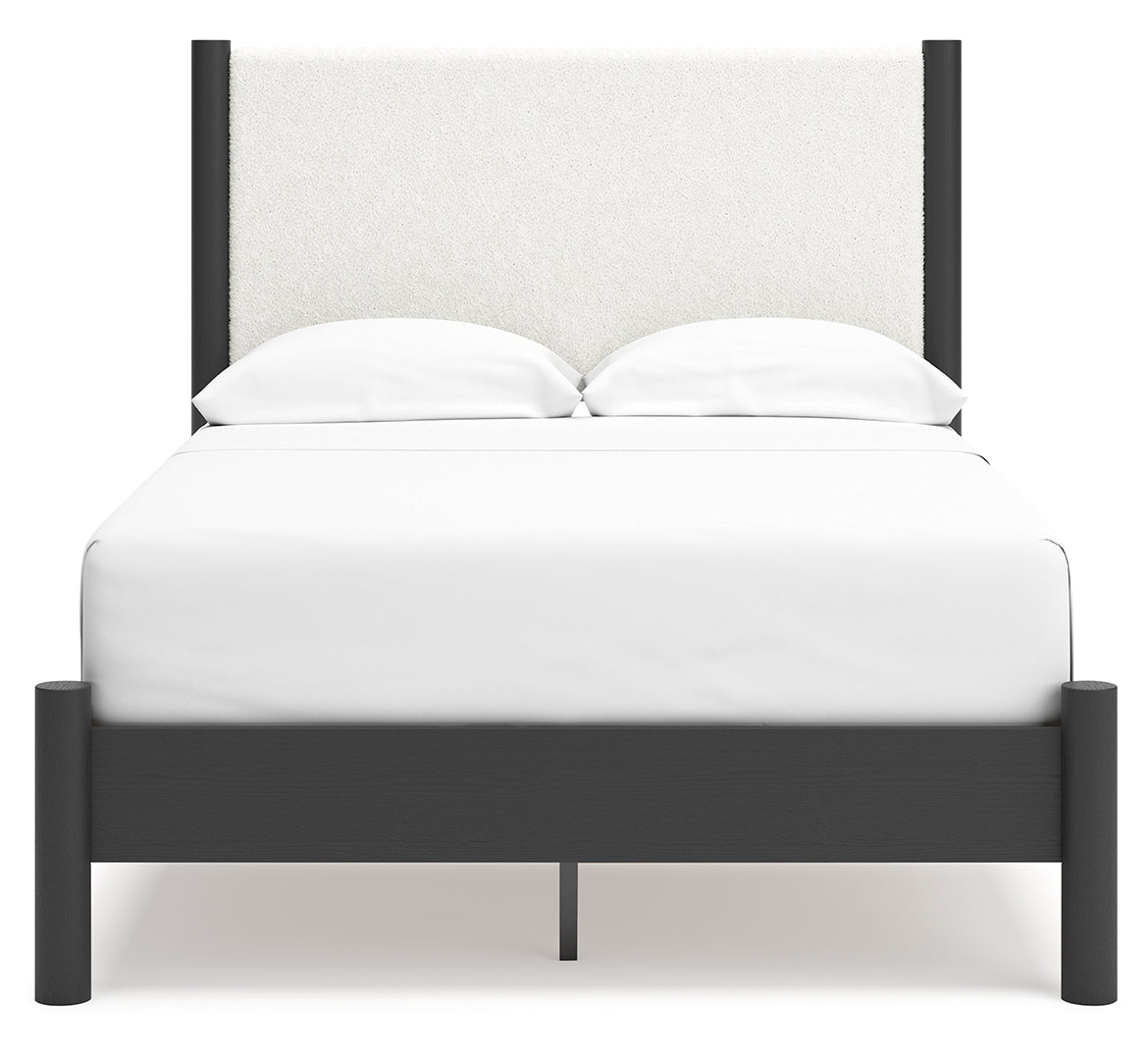 Cadmori Grey Upholstered Bedroom Set