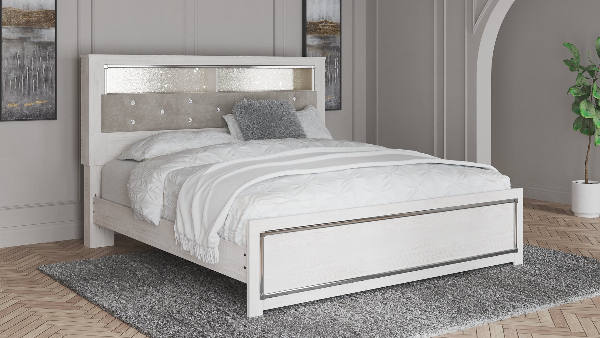 Altyra Panel Bookcase Bed