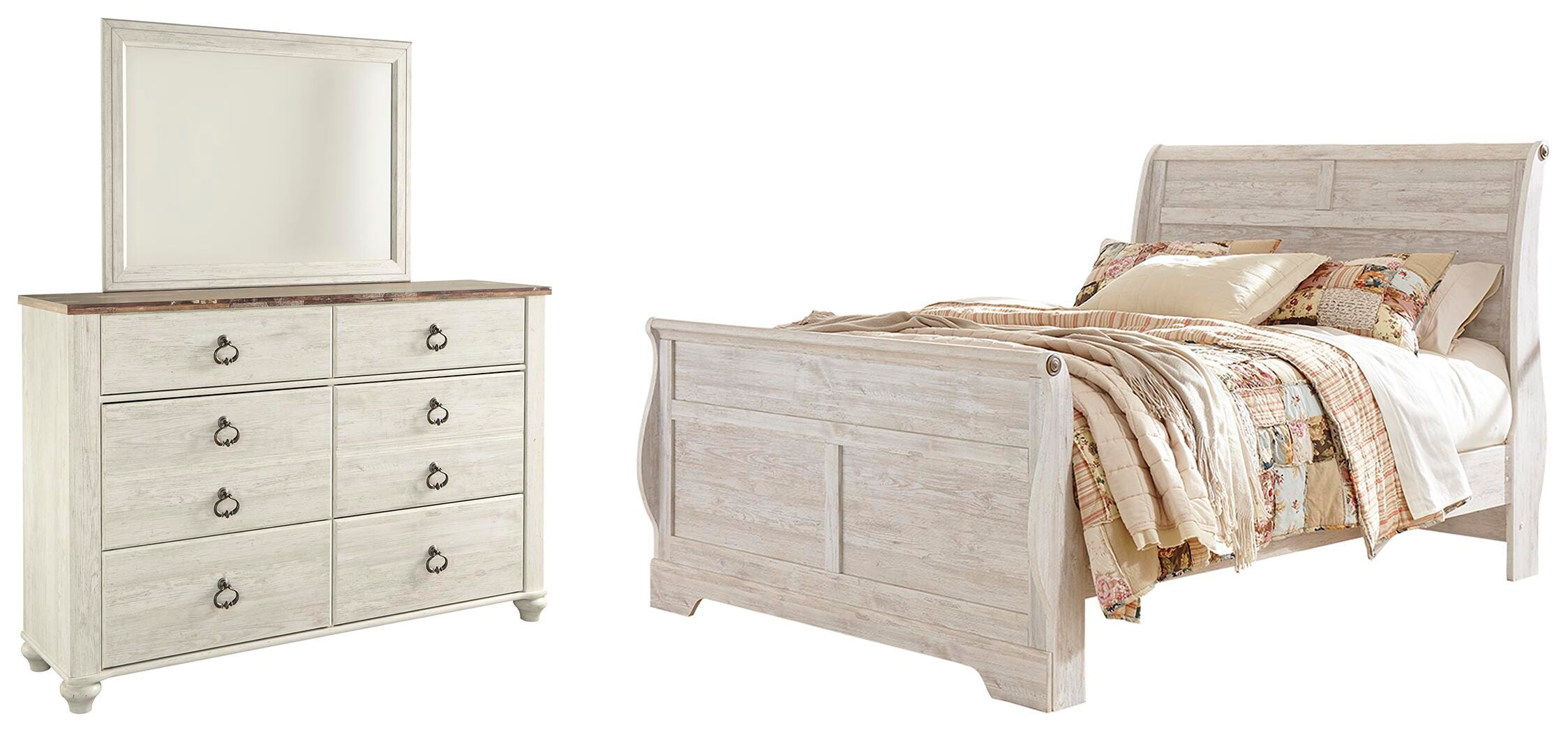 Willowton Sleigh Bed Bedroom Set