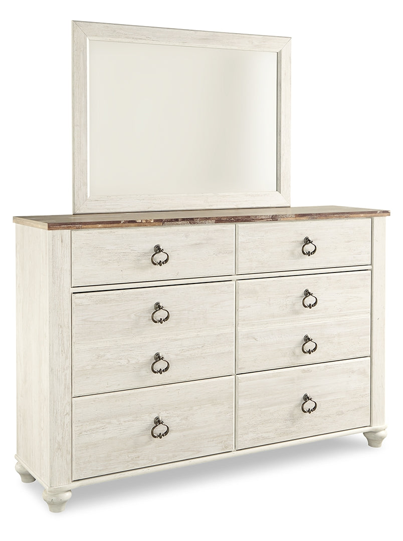 Willowton Beige Panel Bedroom Set